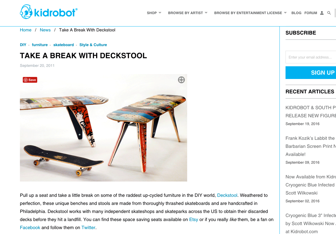 kidrobot Blog Feature 2011