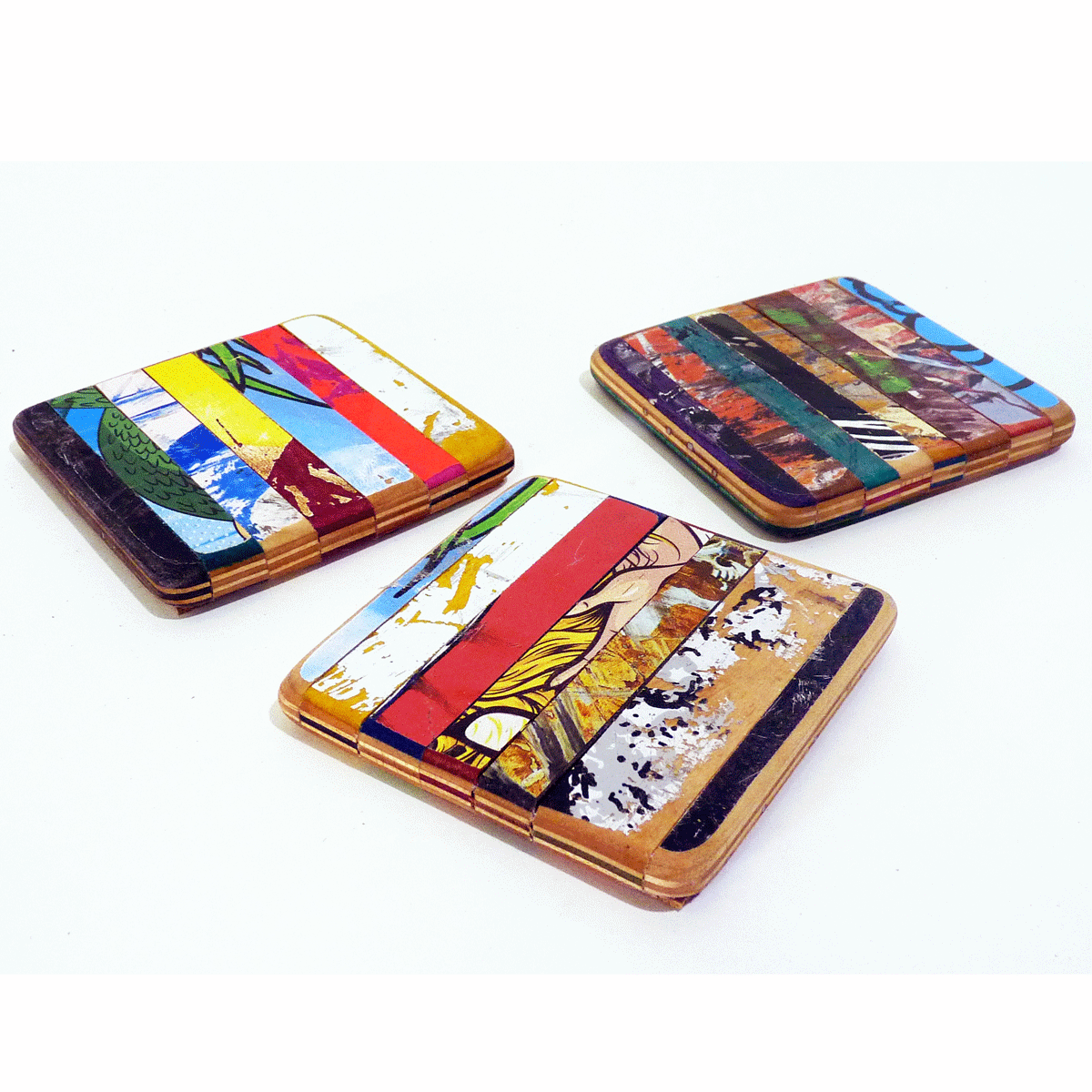 Ripped Skateboard Coasters