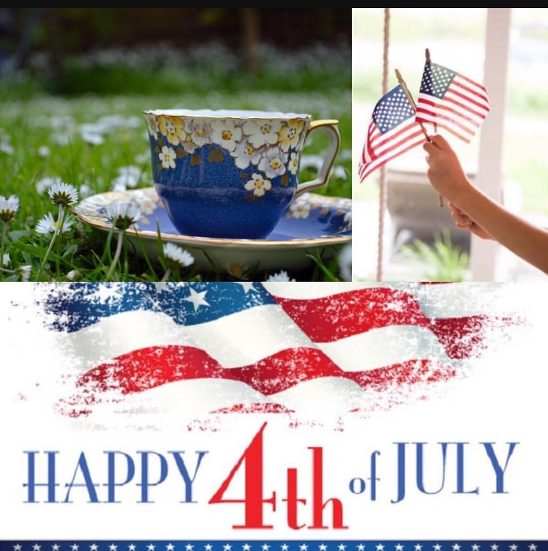 Happy &amp; Safe 4th to all🫖🇺🇸. Picture credits unknown