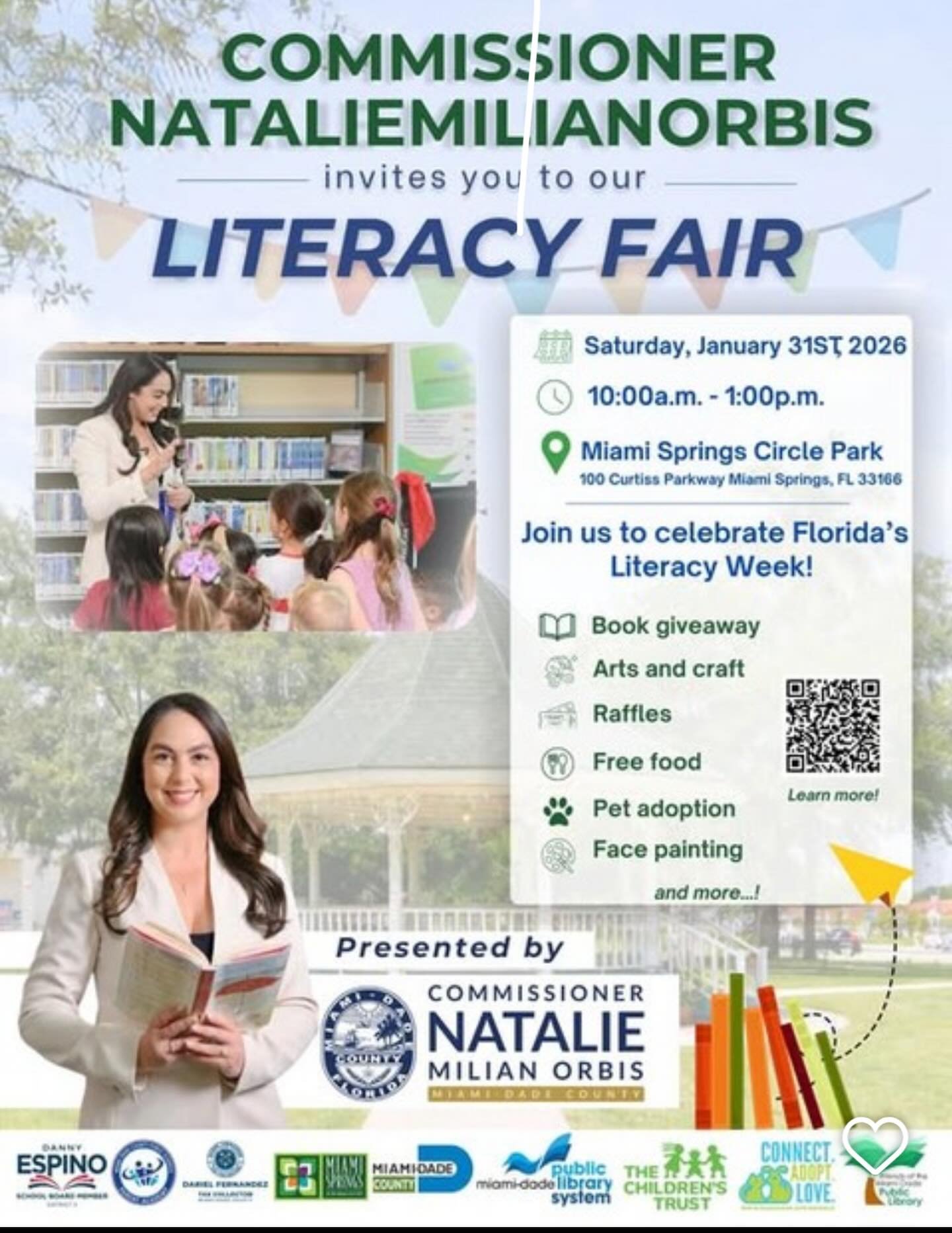 Join me in Miami Springs TODAY 10-1 for a fun time at THE LITERACY FAIR ! #kidsandtea #teareading #glammy
