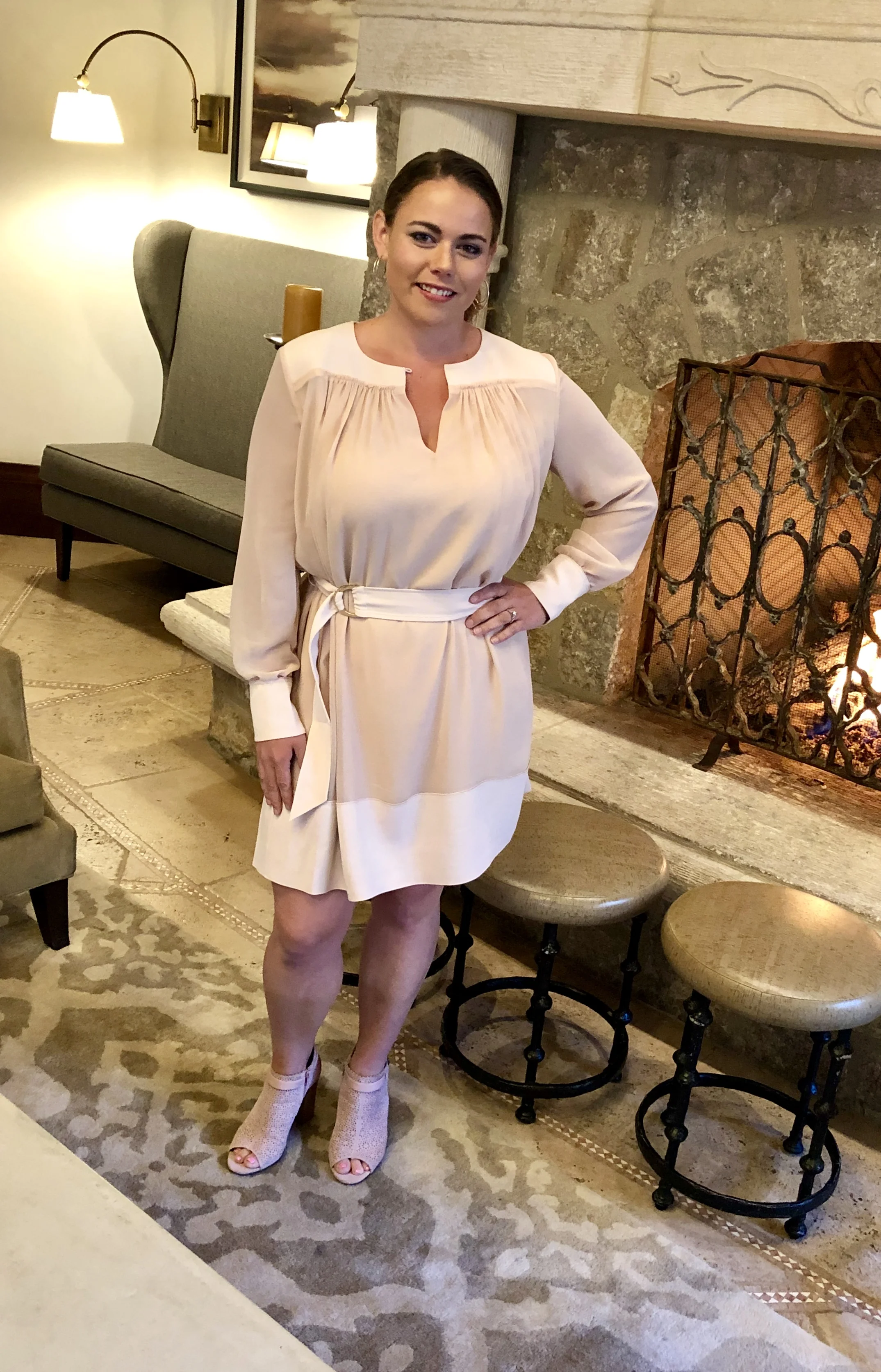 reiss myra tailored wrap front dress