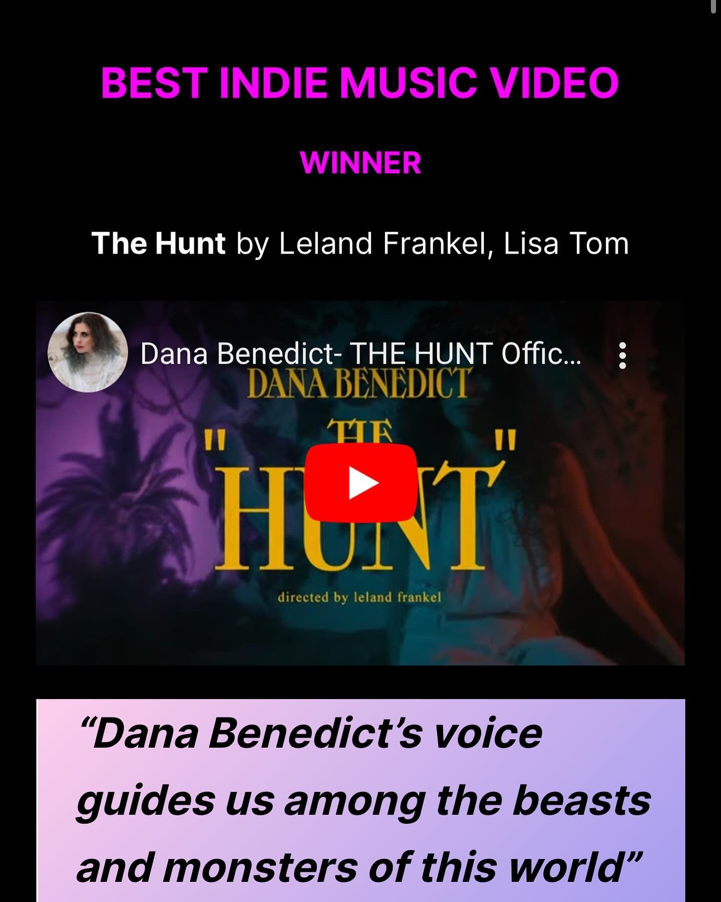 A year later and THE HUNT is getting some recognition! If you&rsquo;ve yet to see it, music video and lyric music video are both on YouTube! So proud of this little music video 🦌Join The Hunt 

🦌🏹🥀 full video link in bio, lyric video by @xoxocafe