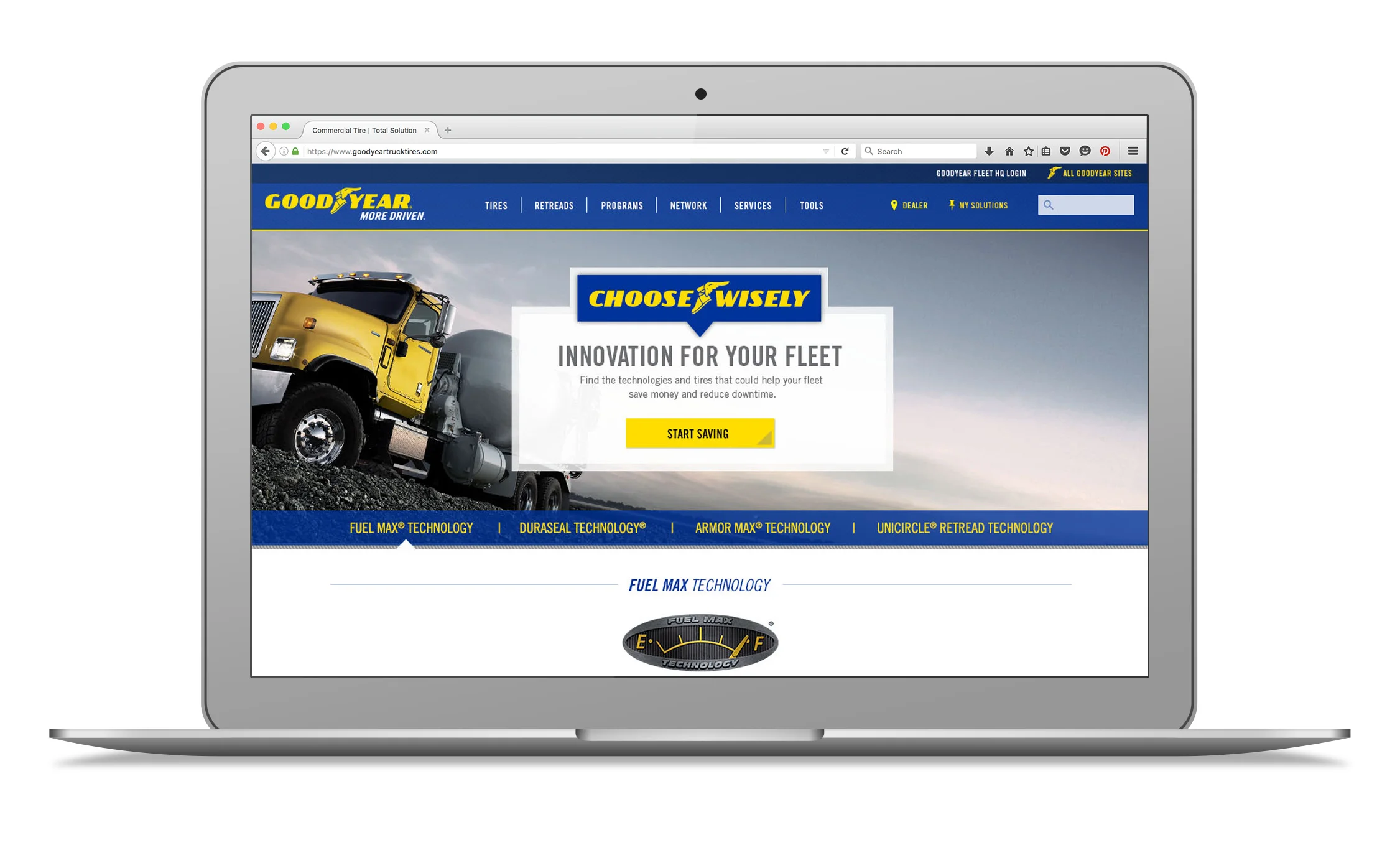 Goodyear Commercial Truck Tire Website — Todd Moser Creative