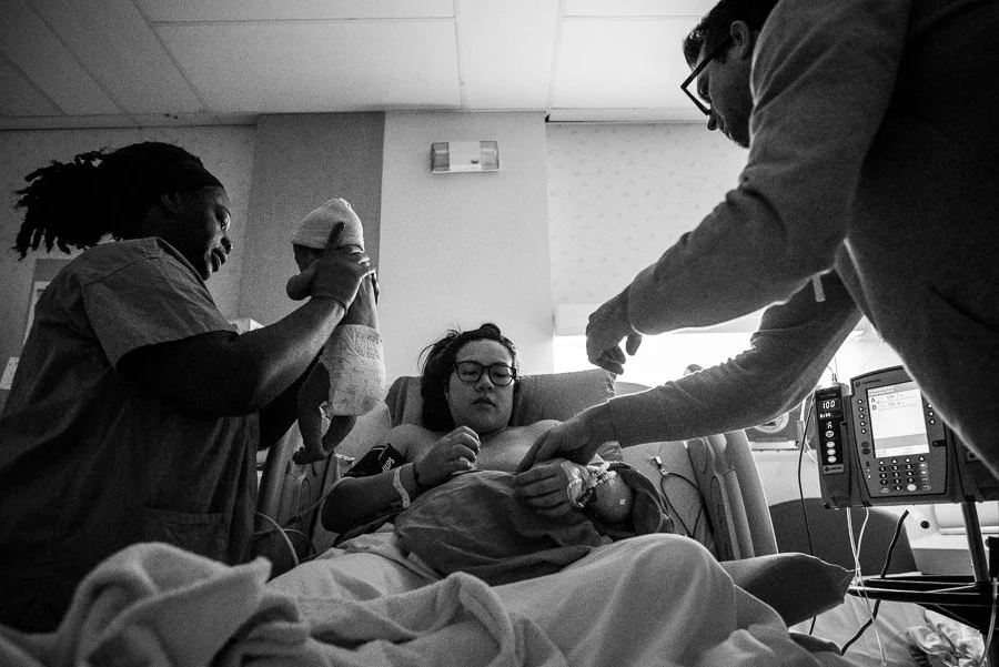 Vancouver Newborn Photos | Better Late than Never Hospital First Moments