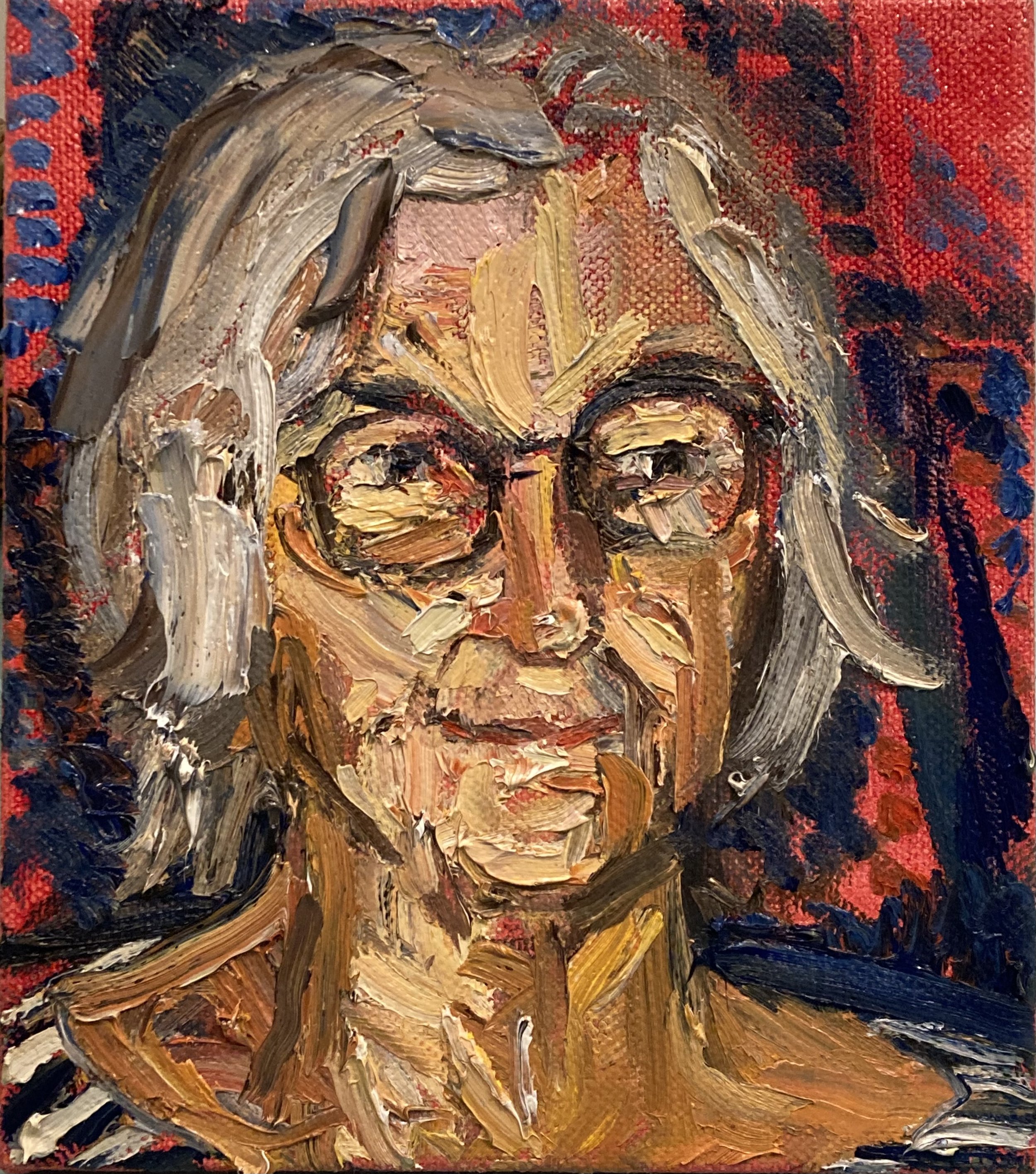 Katrina (portrait of Katrina Collins), 2023, oil on linen, 41 x 36cm