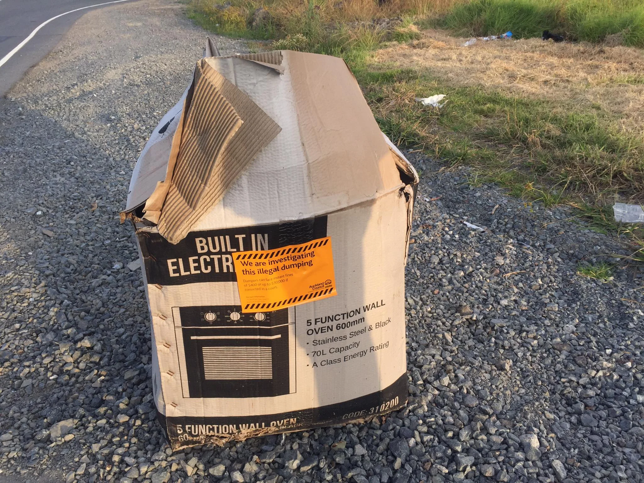 Stickers no solution to illegal dumping.