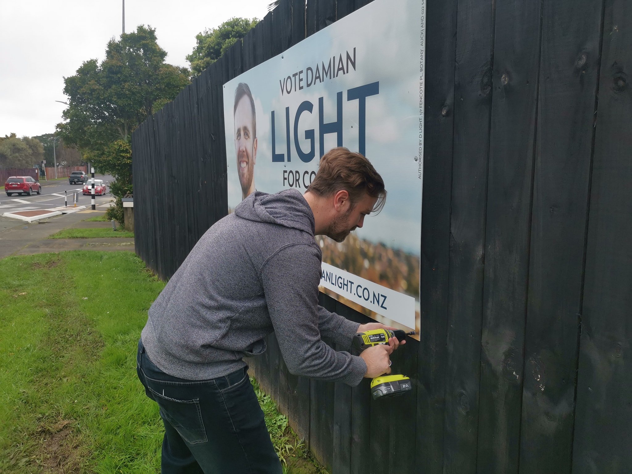 Election billboards going up