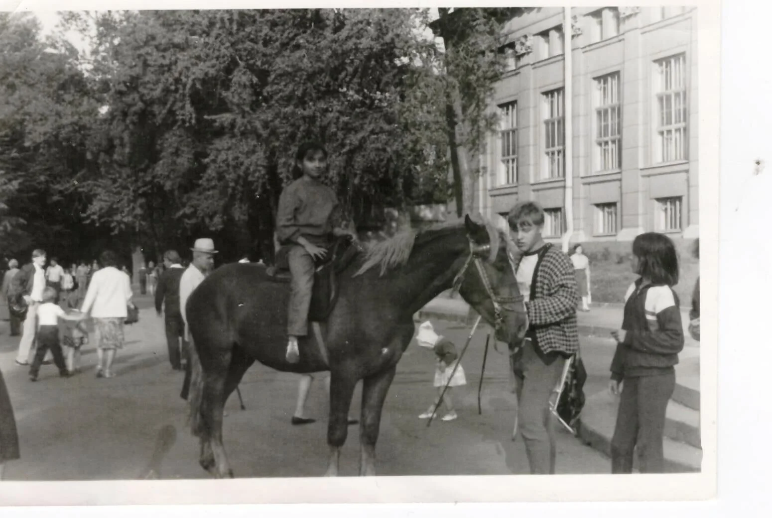 Horseback riding in Leningrad