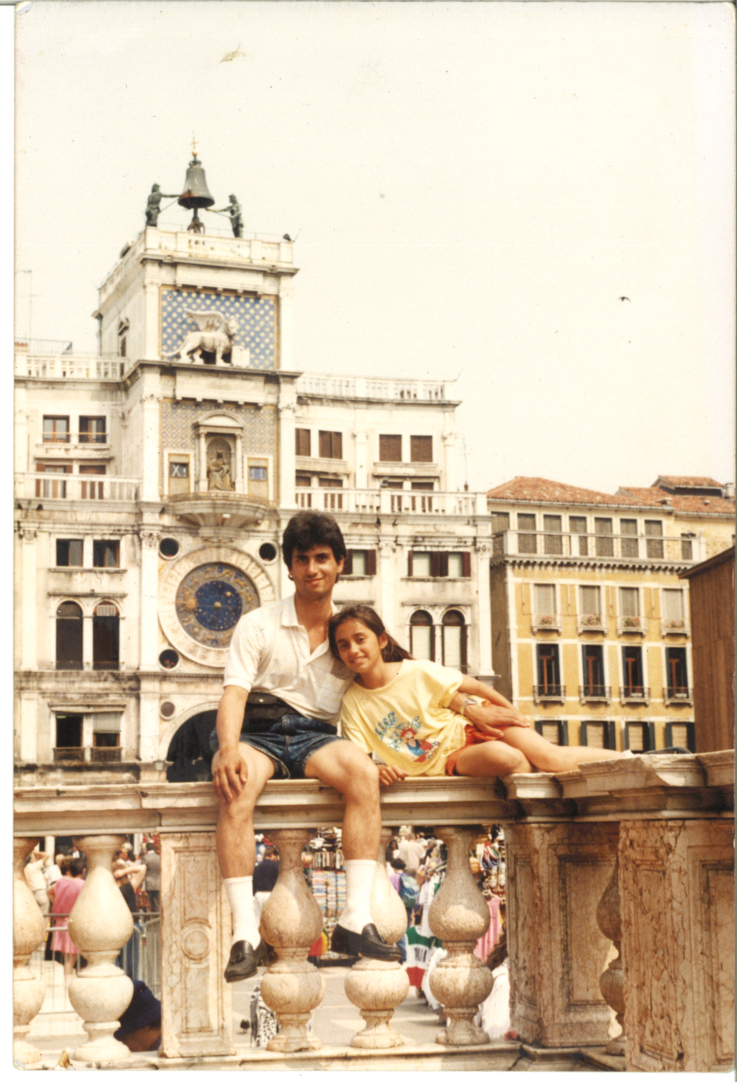 Venice with dad, sleeping on benches - Summer, 1990