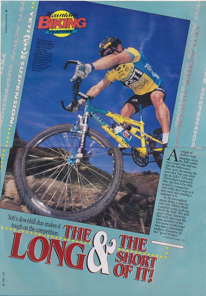 The long \u0026 the short of it. Yeti ARC AS 