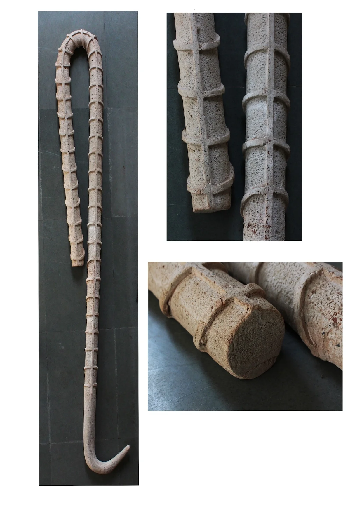 Untitled, 2017 Cement and stone chips 42 x 14 inches
