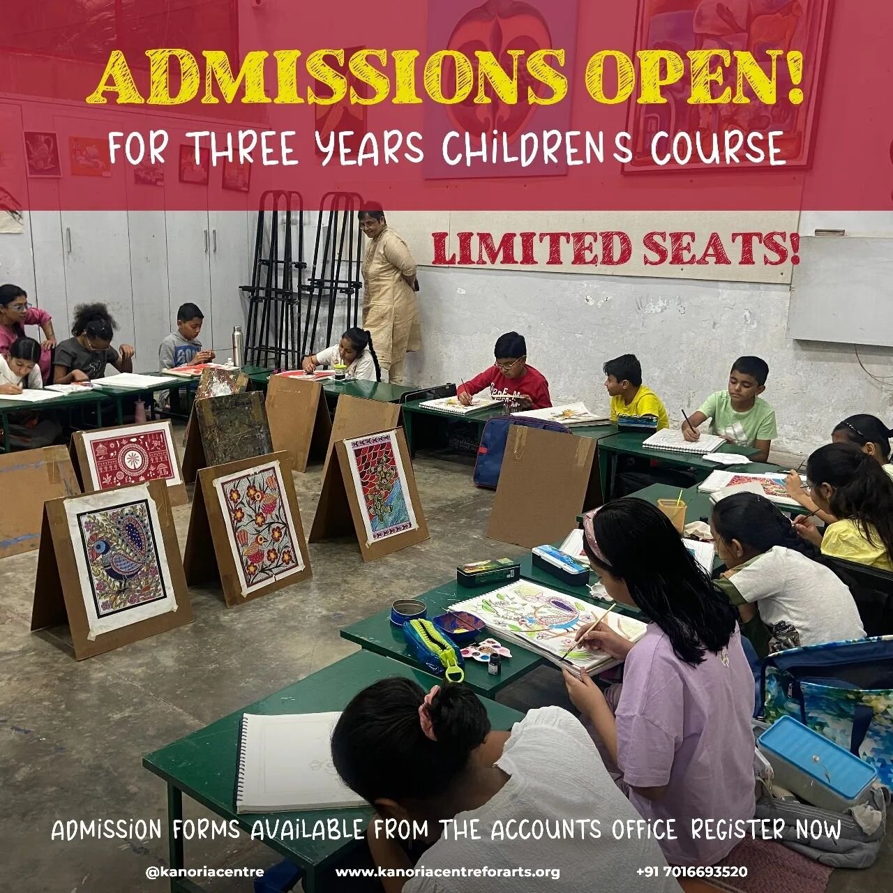 🟥LAST CHANCE TO REGISTER your kids for the Three Years Children's Course!🟥

Visit our website for more details (link in bio)

#childrenclass
#artshows #artclasses #craftclass #artandcrafts #paintingclass #sculptureclass #kanoriacenterforarts