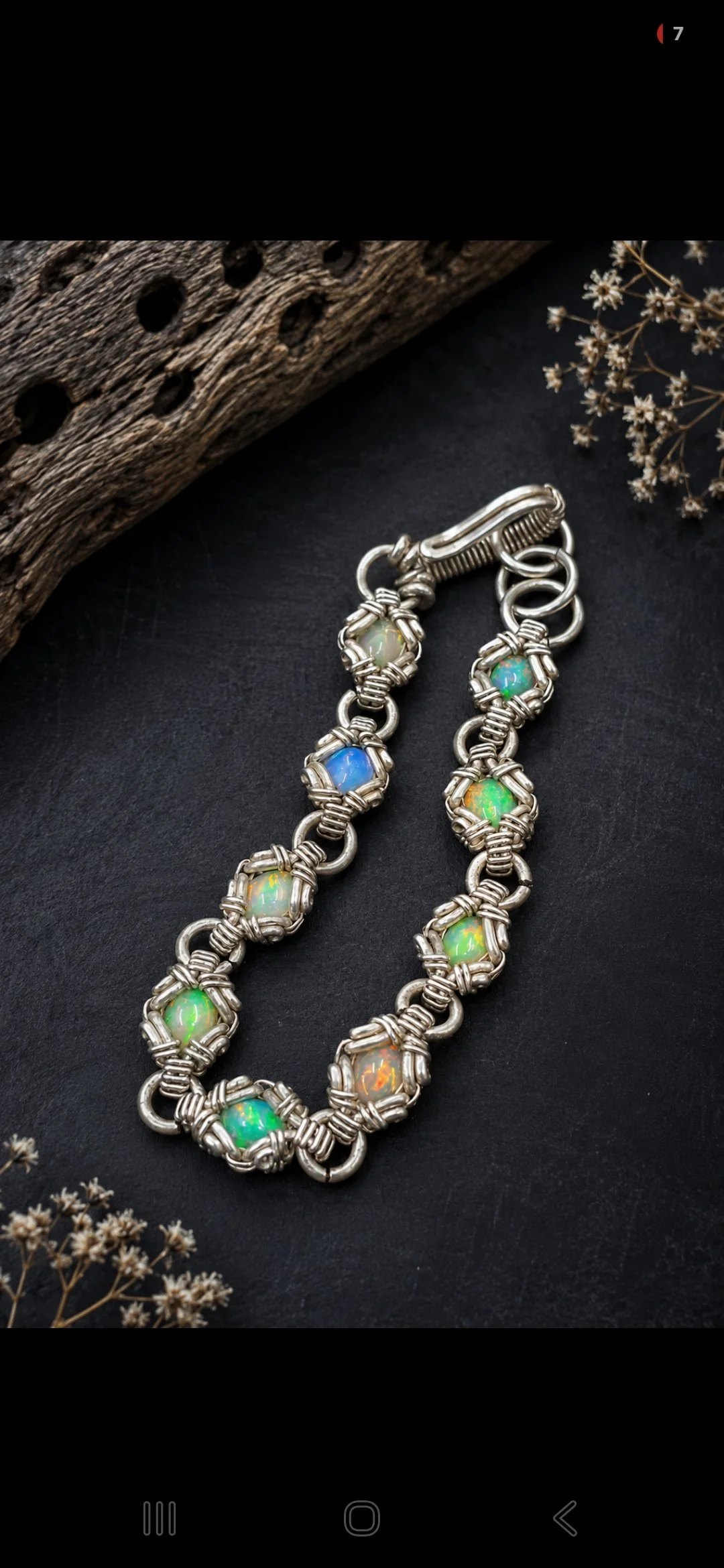 Ethiopian Welo Opal Bracelet [Orbit Series]