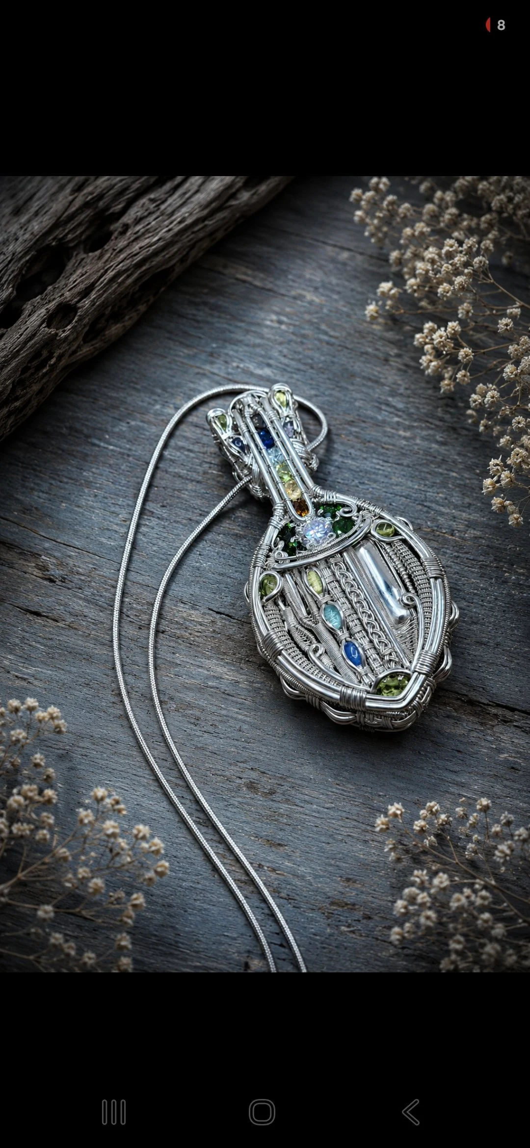 "Stellaris" 2 sided pendant [Sacred Scarab Series]