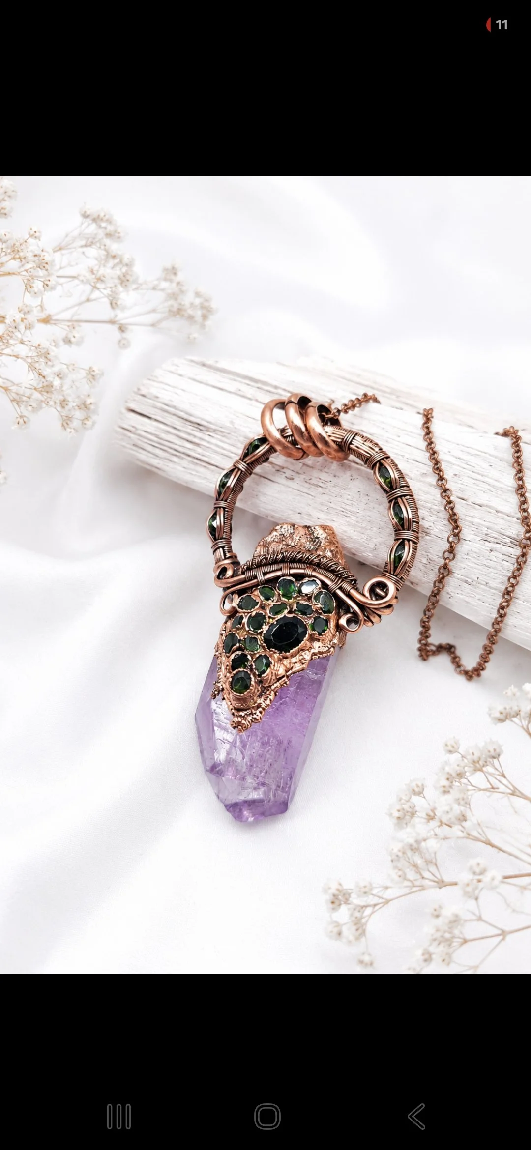 "Piccolo" [Mixed Media Pendant]