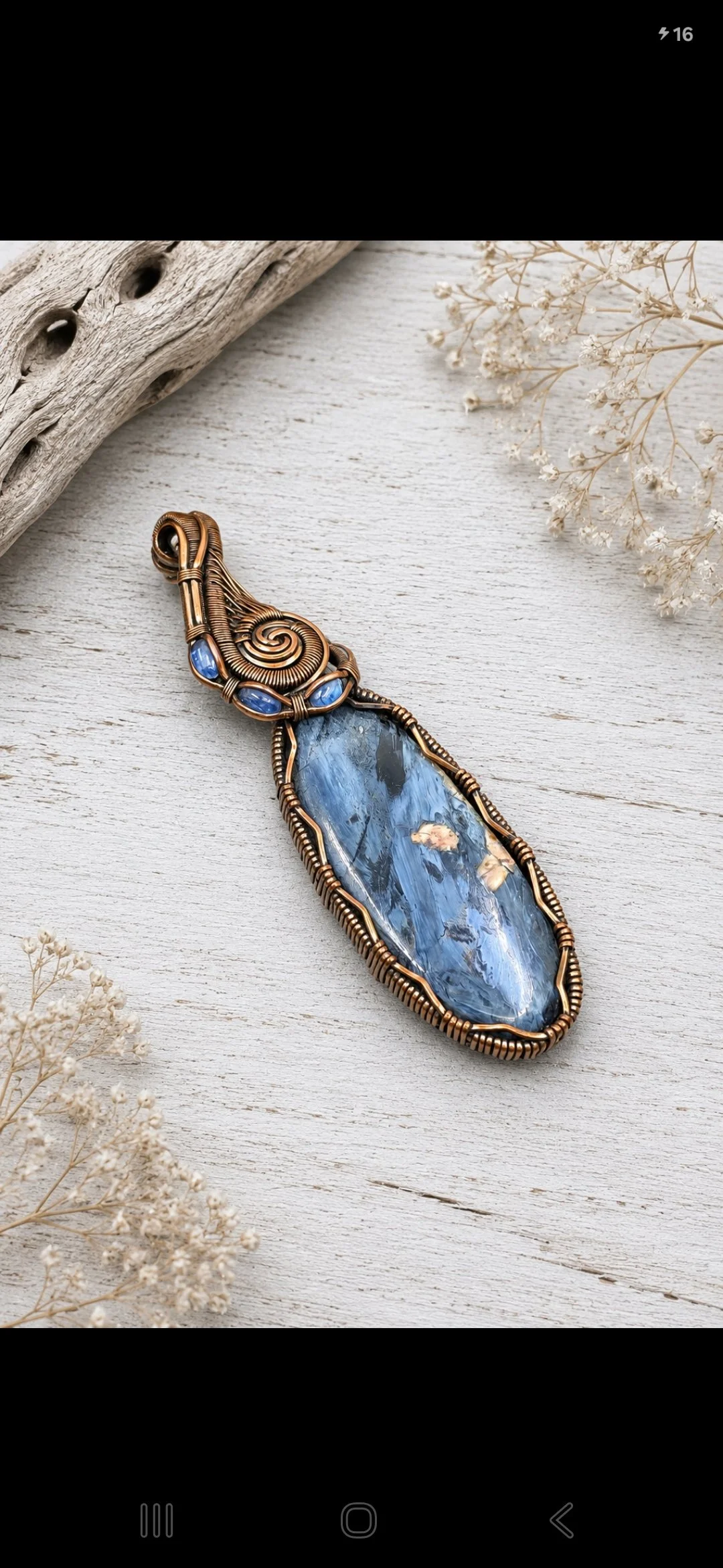 Pietersite Pendant [Cage Wrap]