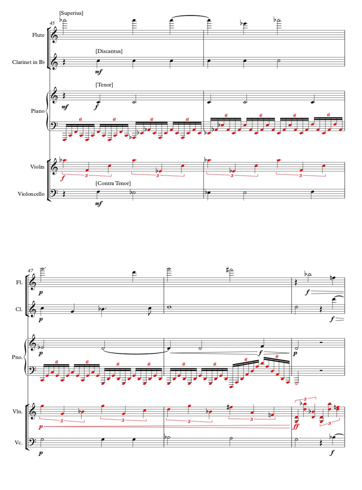 Extract from Hughes In iejunio et fletu (after Tallis) - from Sinfonia - (c) University of York Music Press, 2018