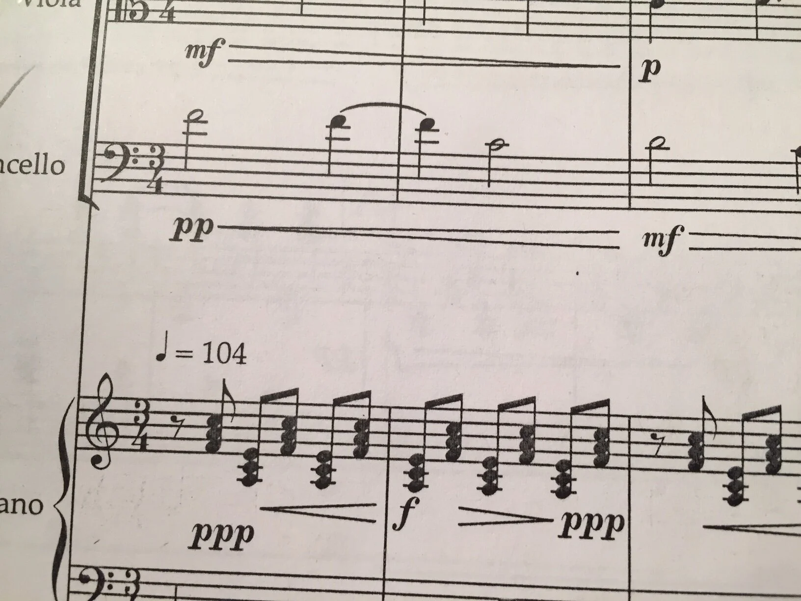 Ed Hughes: sketch for The Woods So Wylde (2020)