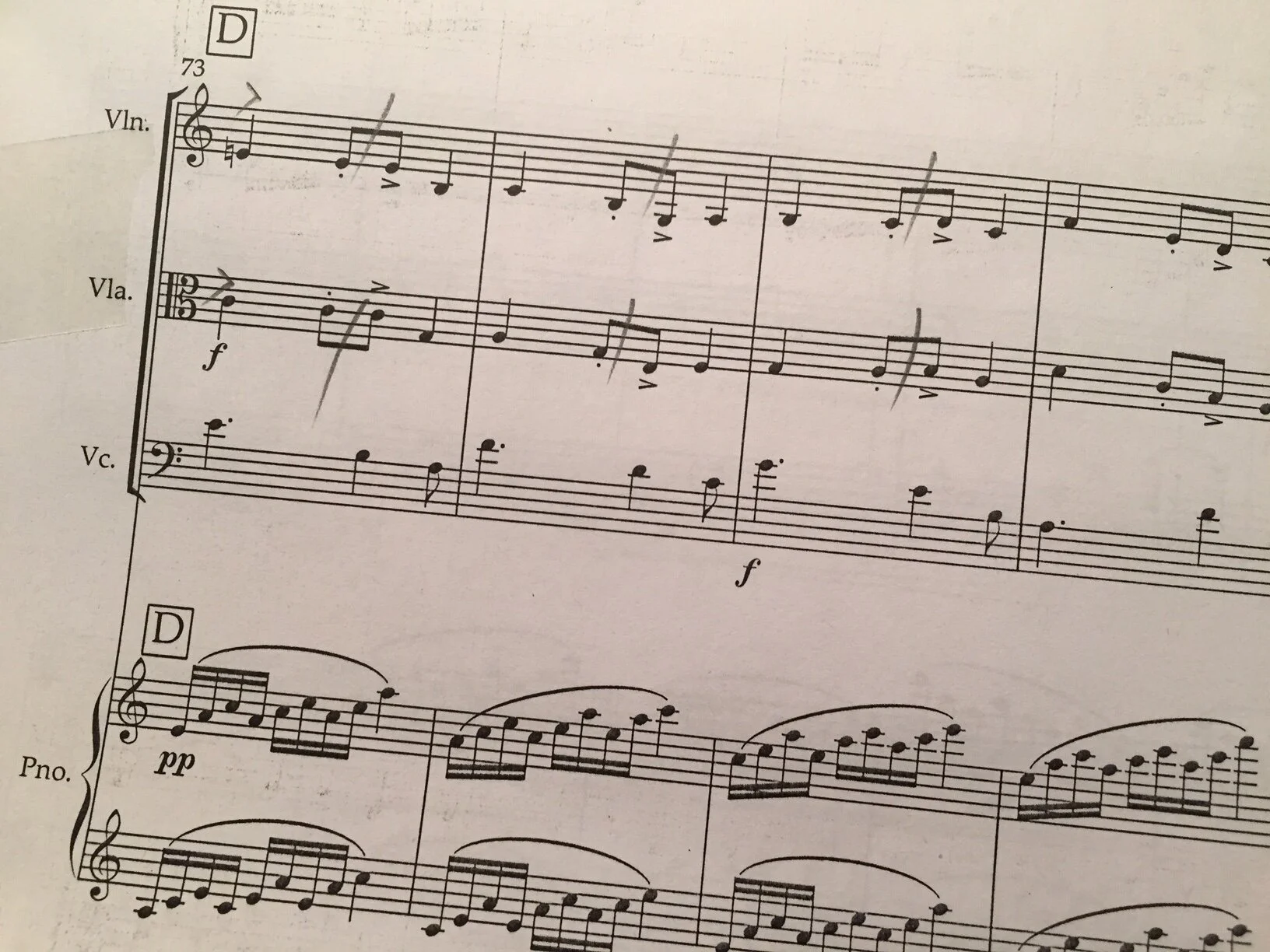 Ed Hughes: sketch for The Woods so Wylde (2020)