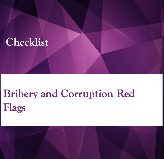 Checklist - Bribery and Corruption Red Flags