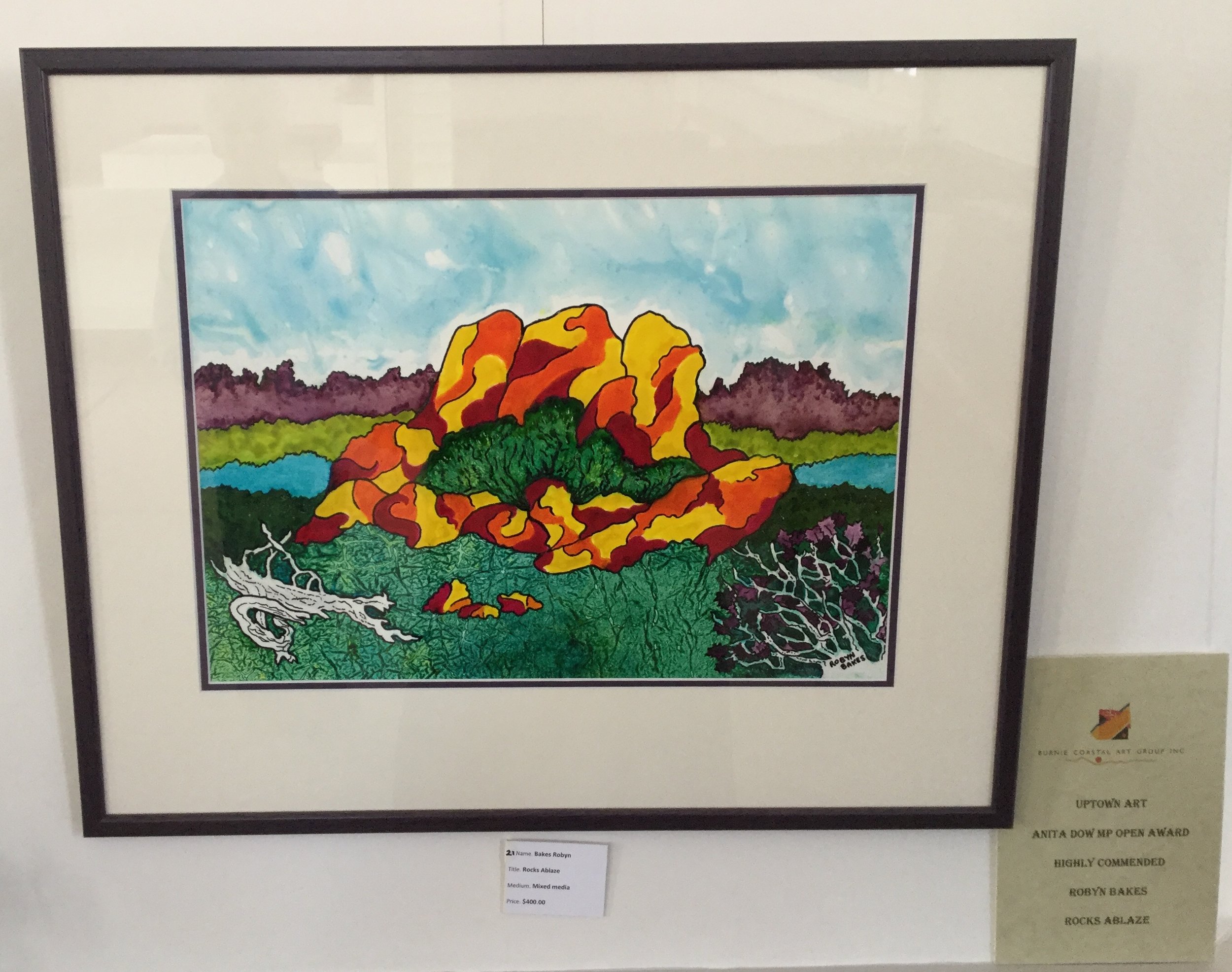 Rocks Ablaze by Robyn Bakes