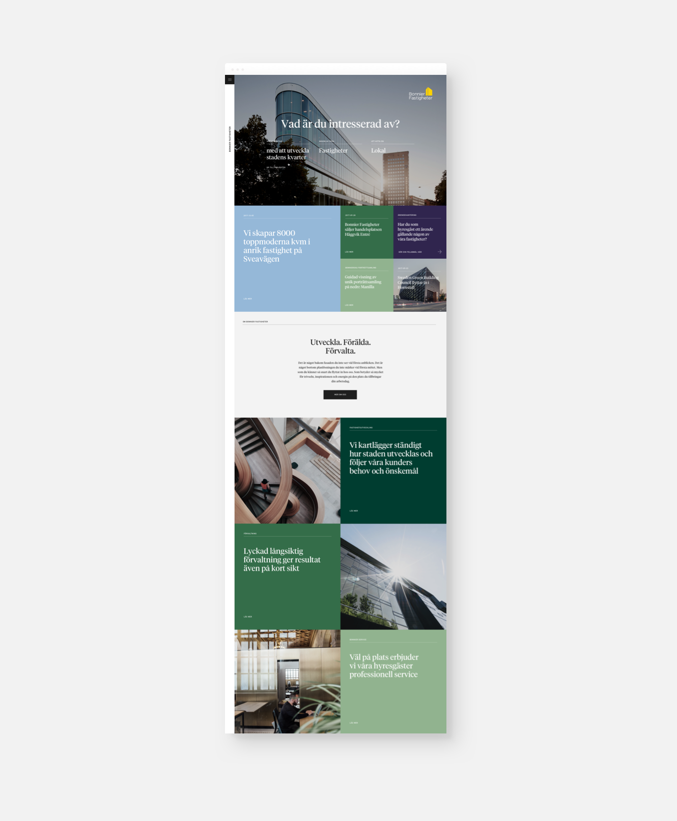 New website for Bonnier Fastigheter