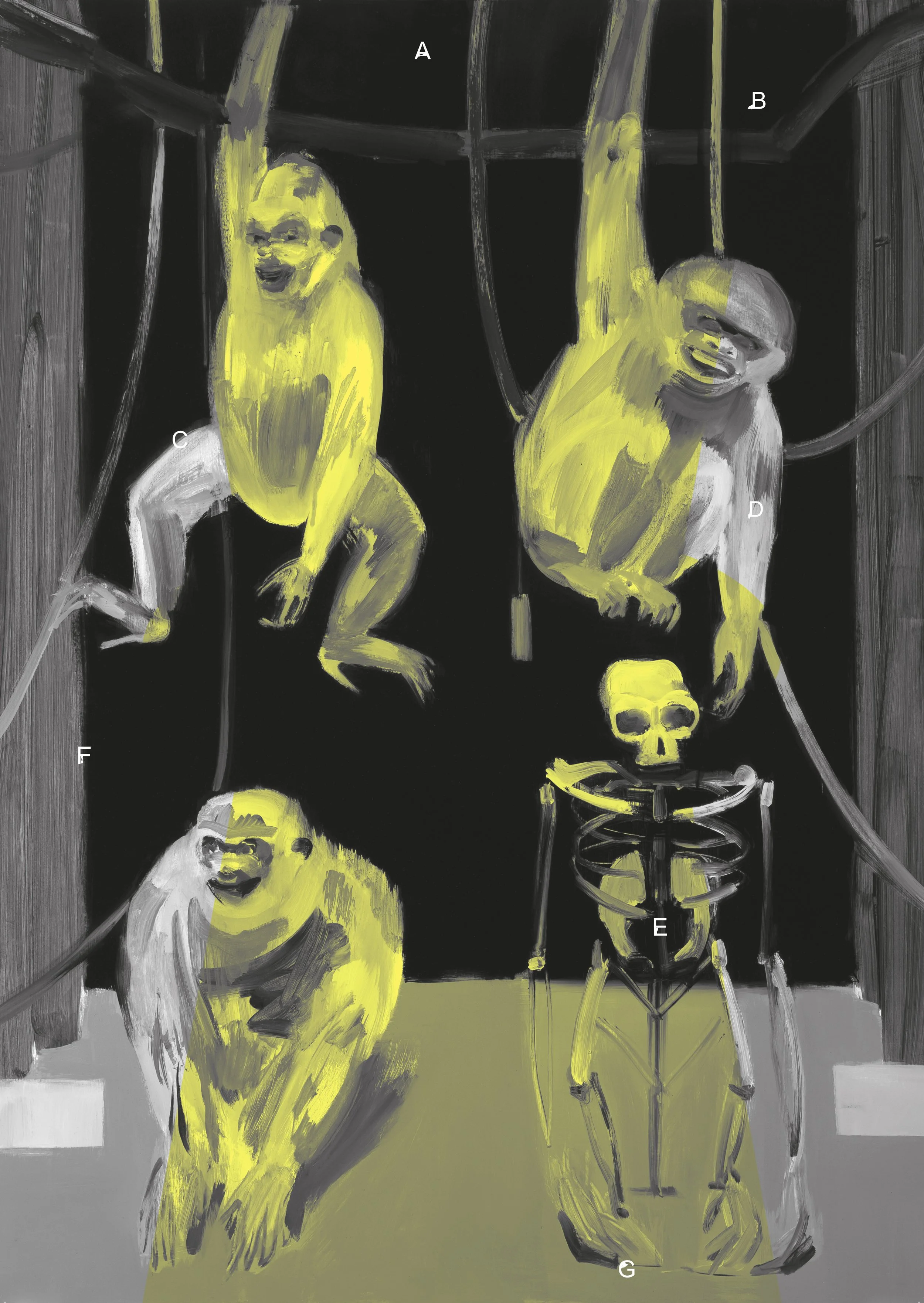   Mairead O’hEocha ,  Extra Alphabets  exhibition poster with typography by Rose Nordin. 