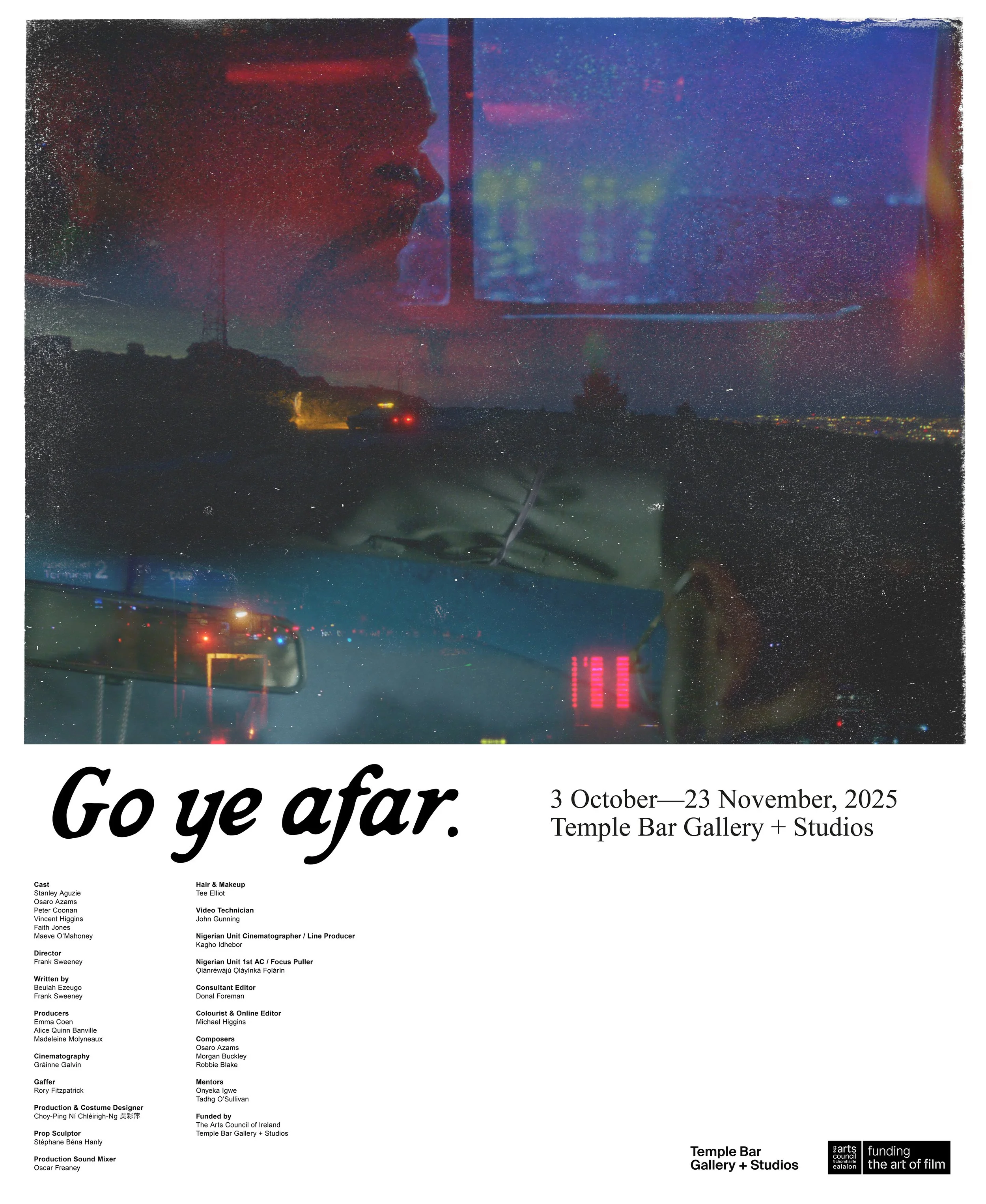   Frank Sweeney ,  Go Ye Afar , exhibition poster designed by Wren (Irene Mansoldo) 