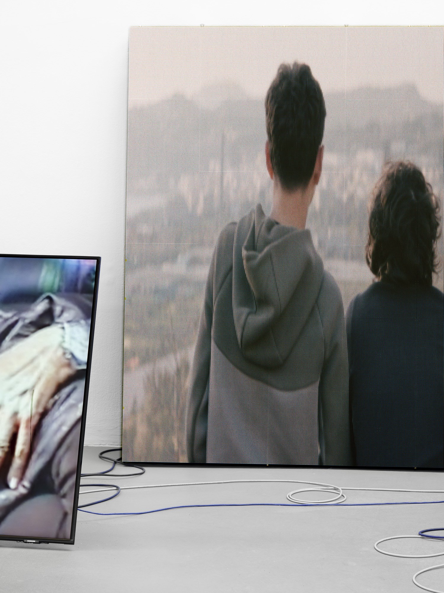   Rebecca Moccia ,  Nostalgism  (detail), 2026. Multi-channel video. Format, duration and dimensions variable. Courtesy of the artist. Installation view, Temple Bar Gallery + Studios, Dublin. Photograph by Ros Kavanagh. 