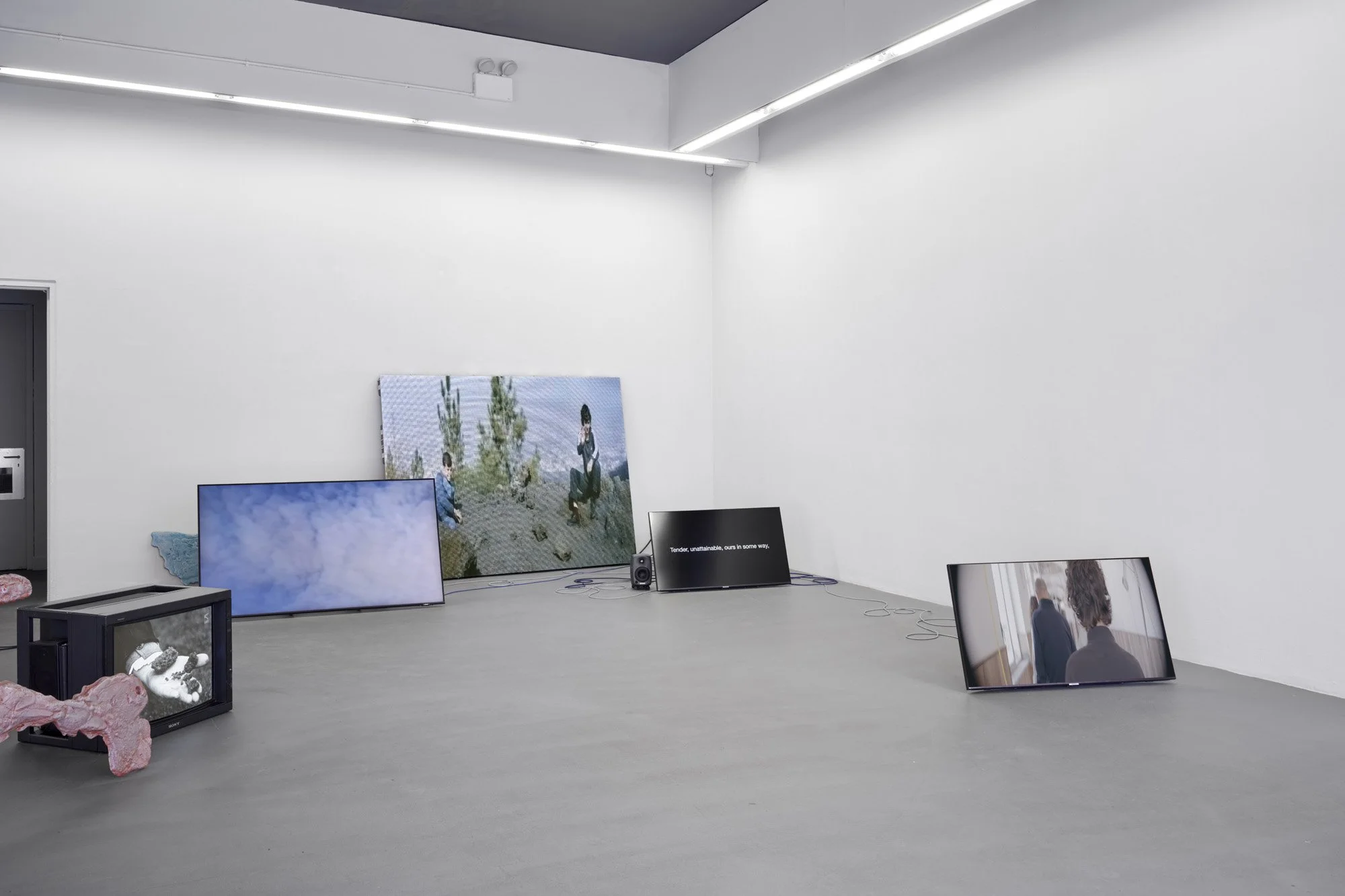   Rebecca Moccia ,  Nostalgism  (detail), 2026. Multi-channel video. Format, duration and dimensions variable. Courtesy of the artist. Installation view, Temple Bar Gallery + Studios, Dublin. Photograph by Ros Kavanagh. 