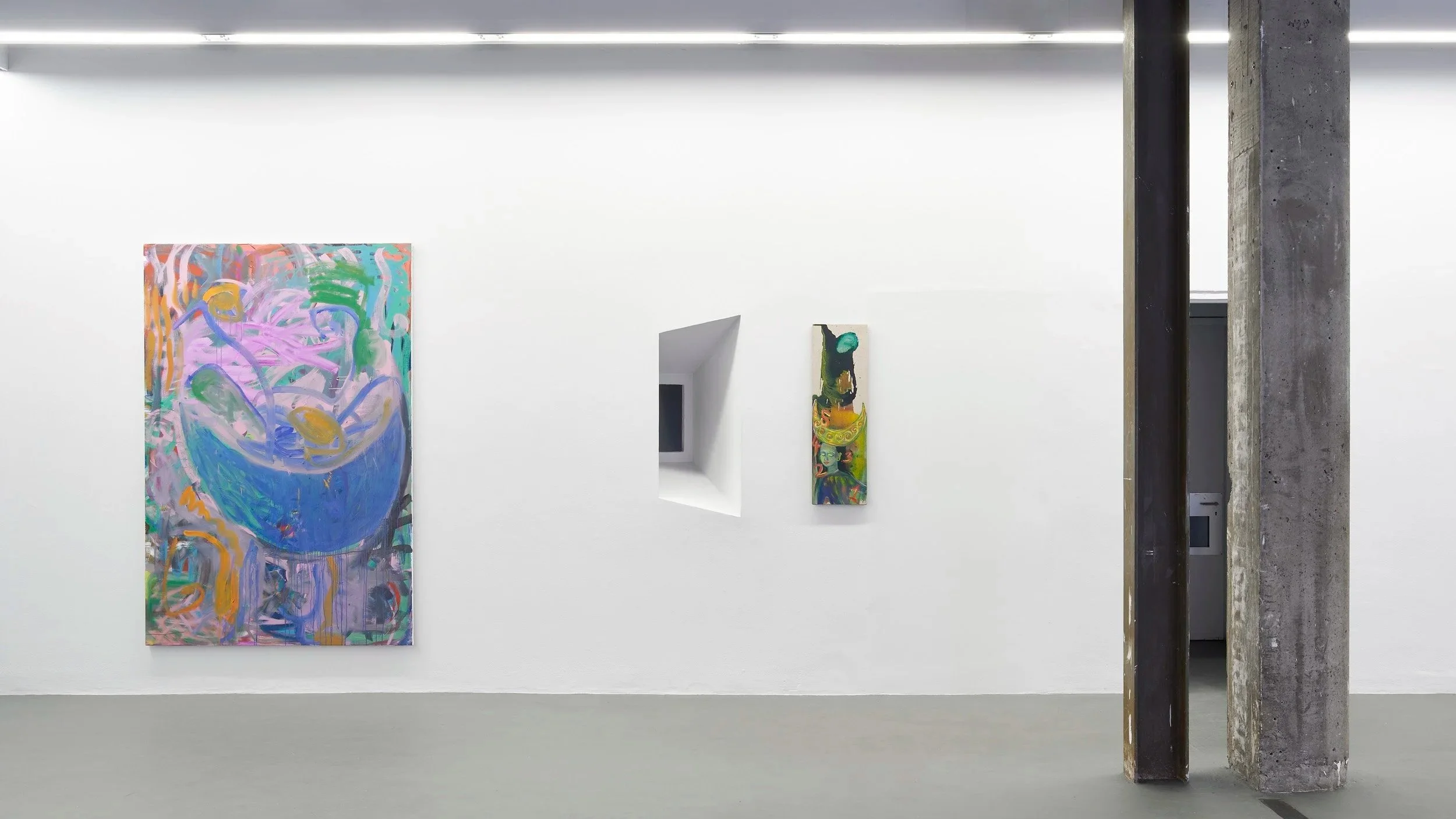   Lucy Stein ,  Lunula . Installation view, Temple Bar Gallery + Studios, Dublin. Photography by Ros Kavanagh. 