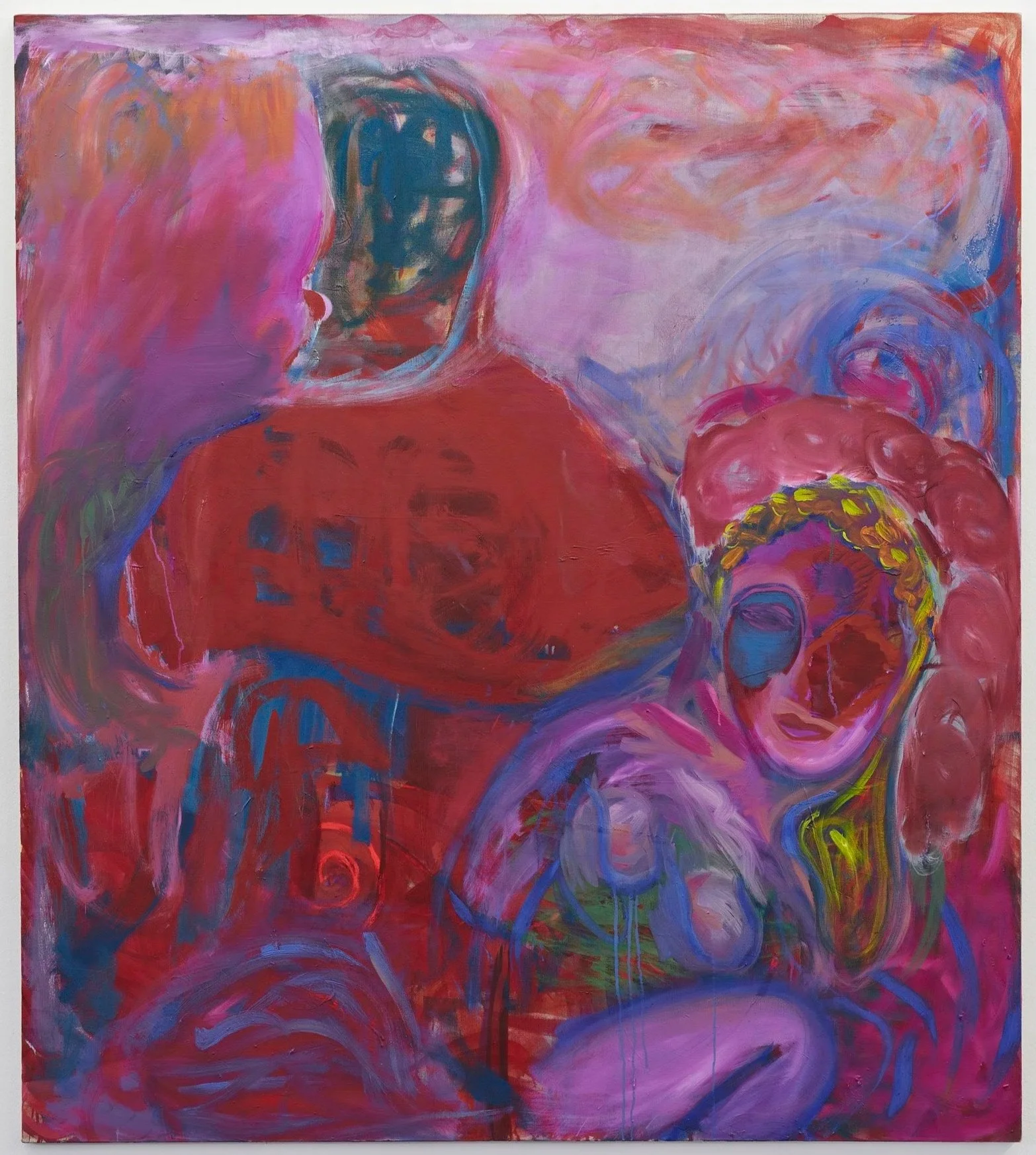   Lucy Stein ,  Old World , 2025. Oil on linen, 180 x 160 cm. Courtesy of the artist and Galerie Gregor Staiger, Zurich/Milan. Photography by Ros Kavanagh   