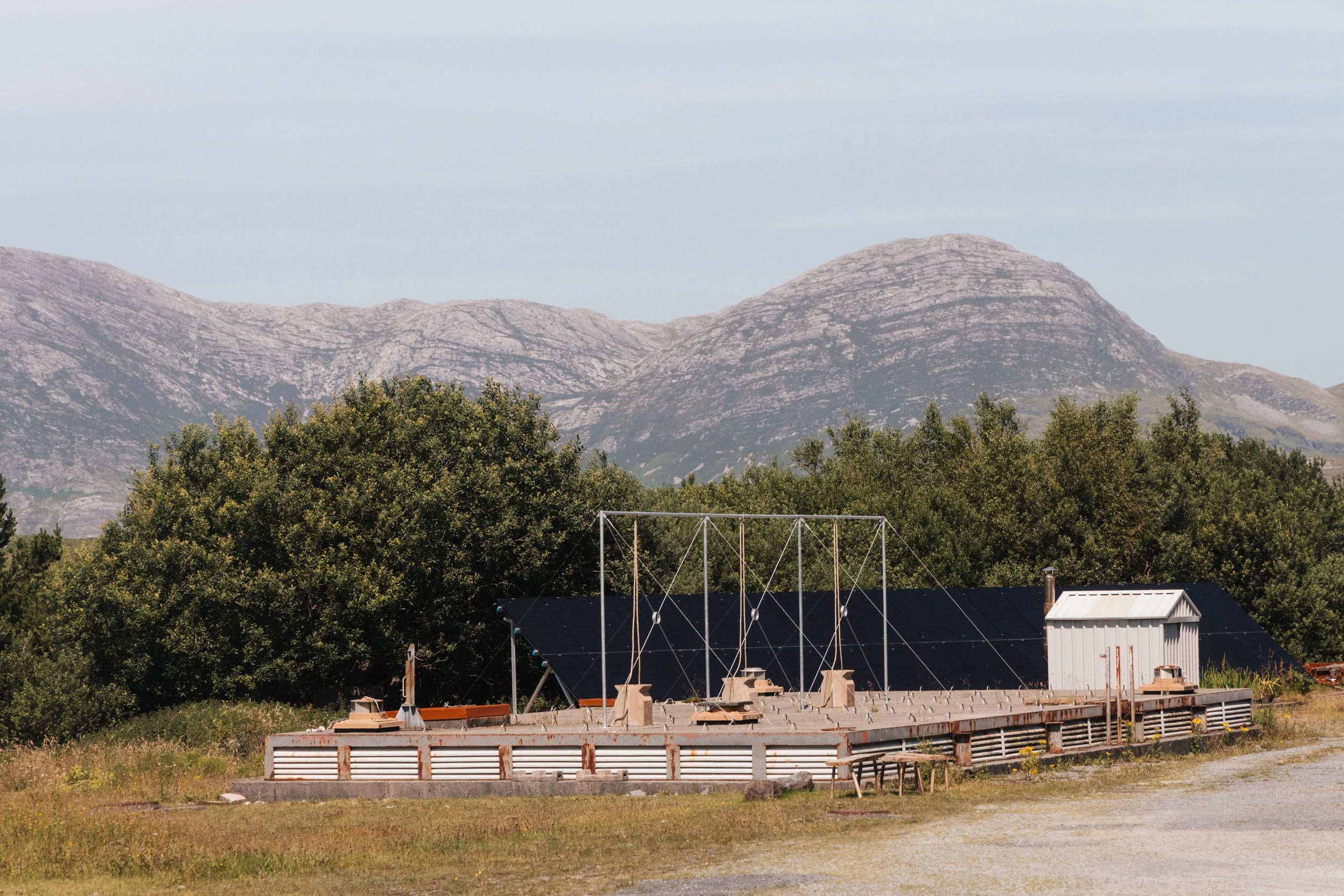   A maritime child , exhibition walkthrough with Aleana Egan and Michael Hill, 12/07/26. Photograph by Jack Caffrey  The Pimlico Project  