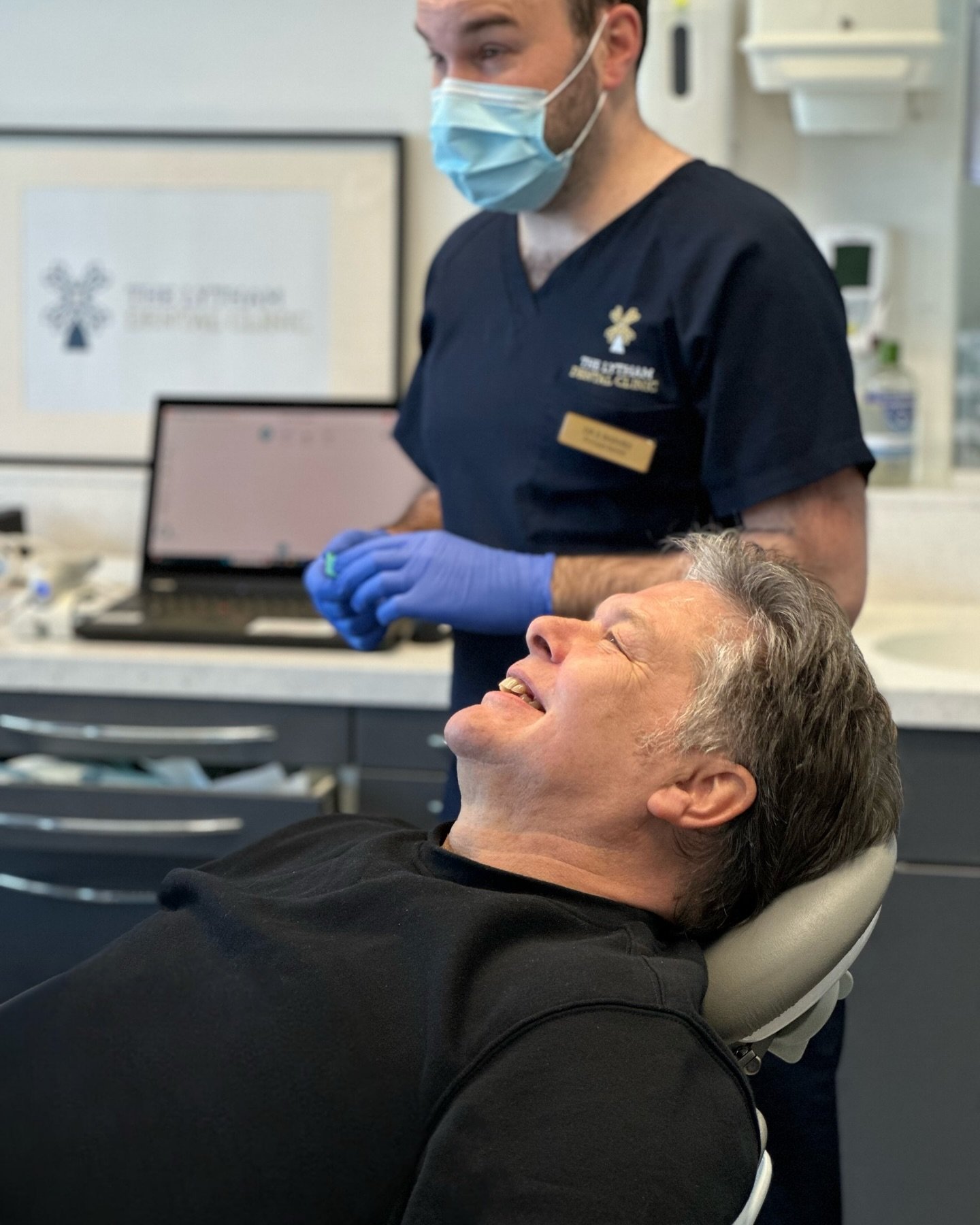 Nothing but smiles here at The Lytham Dental Clinic! 😄 Dr Barnes definitely knows how to make each dental visit a memorable one! 🦷💫💙