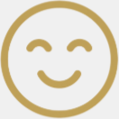 Smiley face emoji with closed eyes and a big smile