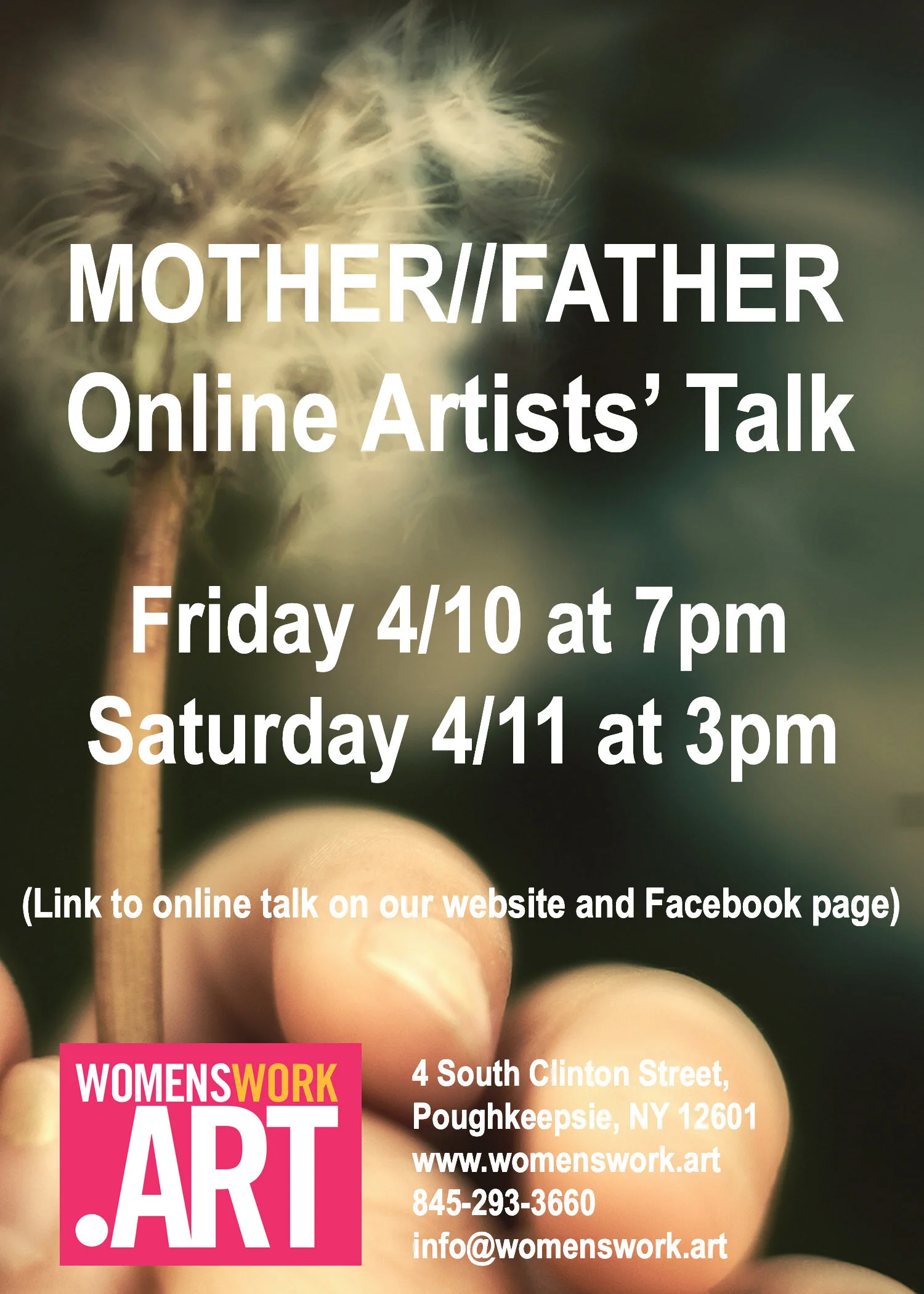 Mother/Father: Artists' Talk (Online) I