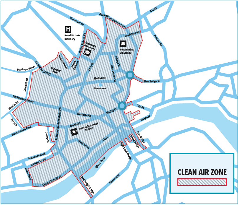 Newcastle Map