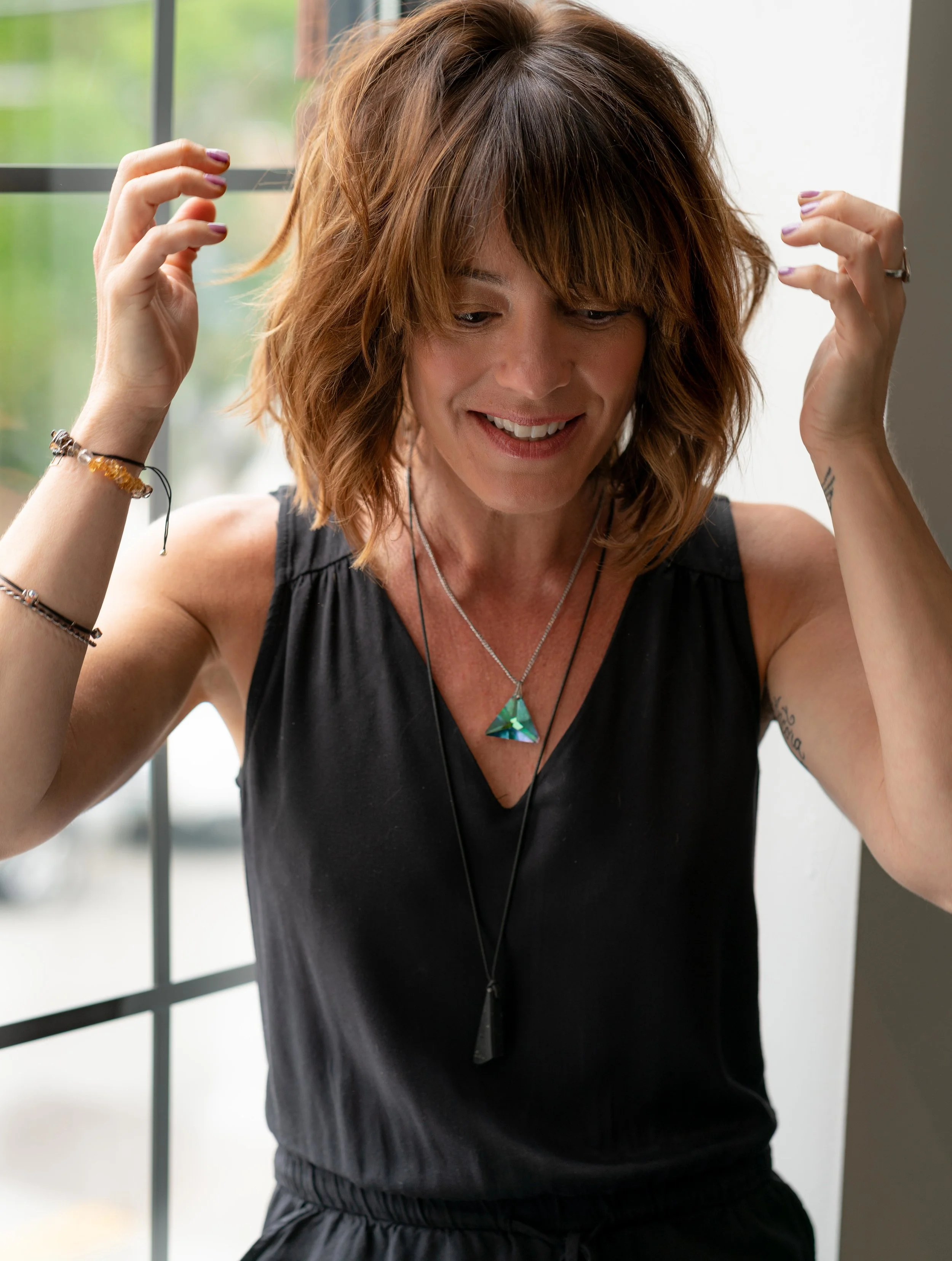 Carrie - Stylist What inspires me: Music, literature, my children, a challenge What fuels my soul: Indian food, Star Wars marathons, and Tom Selleck’s mustache My favorite word: Savor