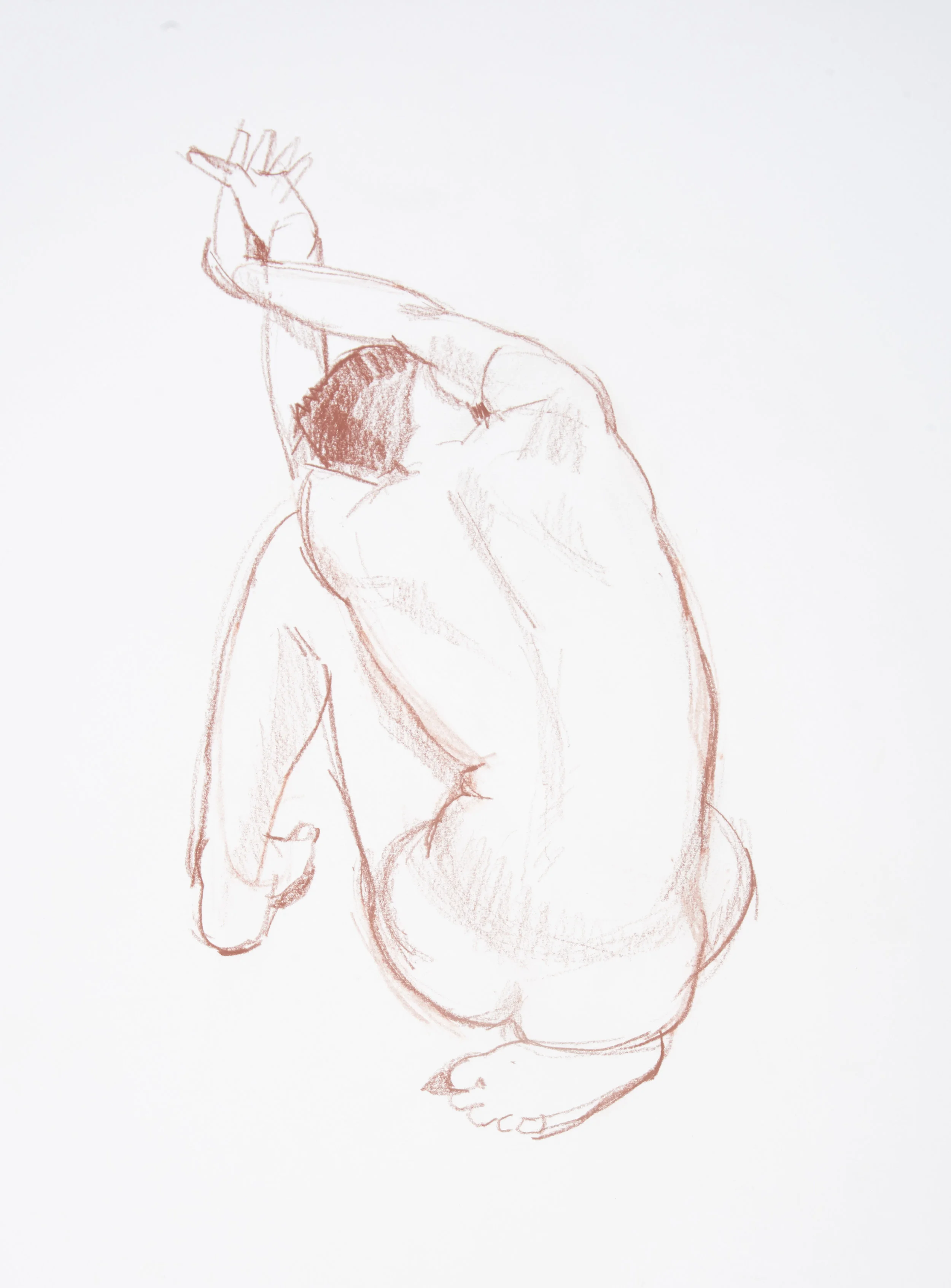 Conte on paper A2