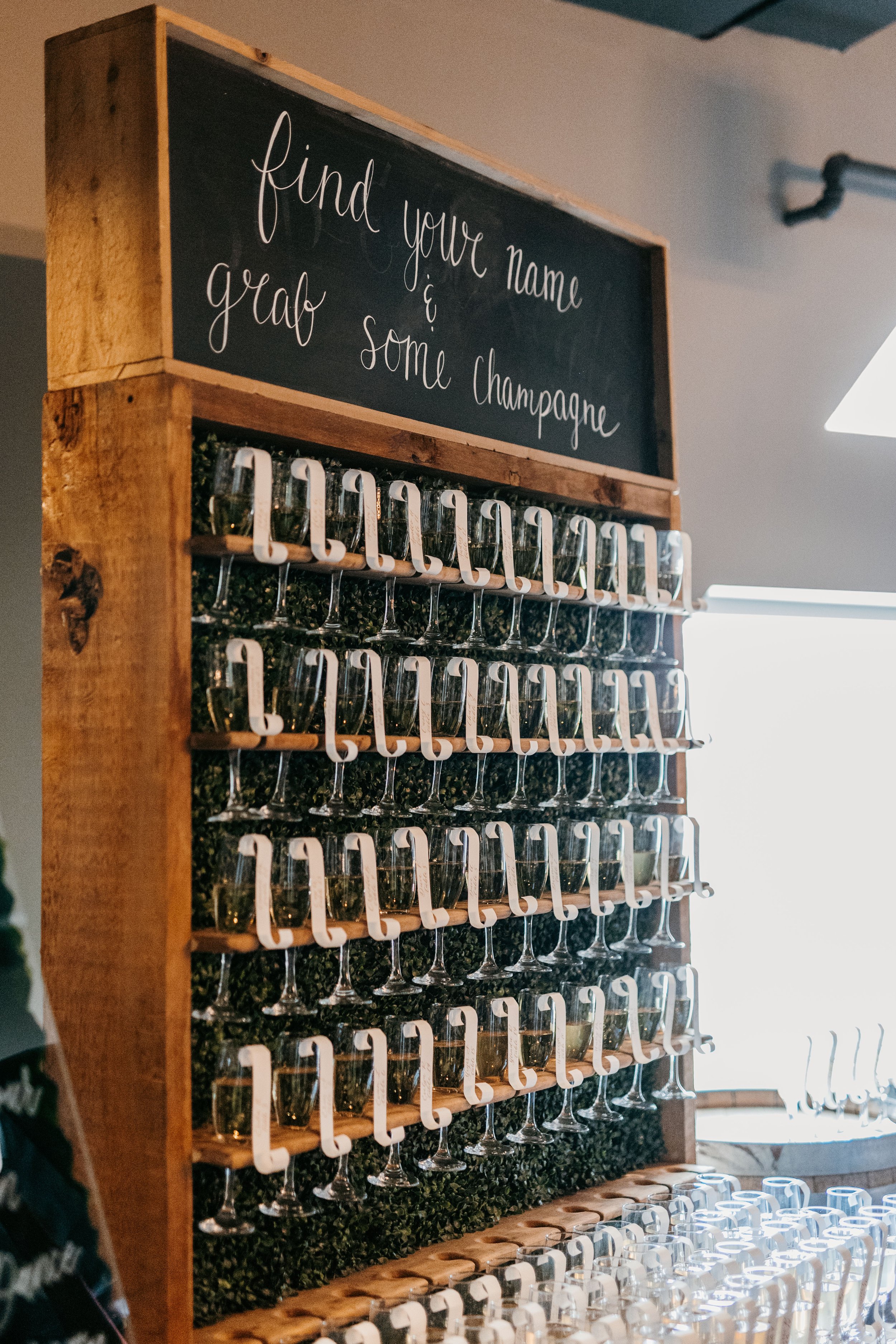 champagne wall