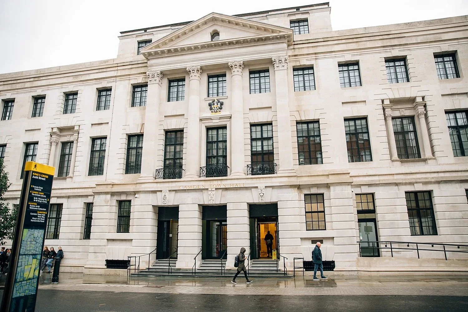 Camden Town Hall wedding venue exterior in London