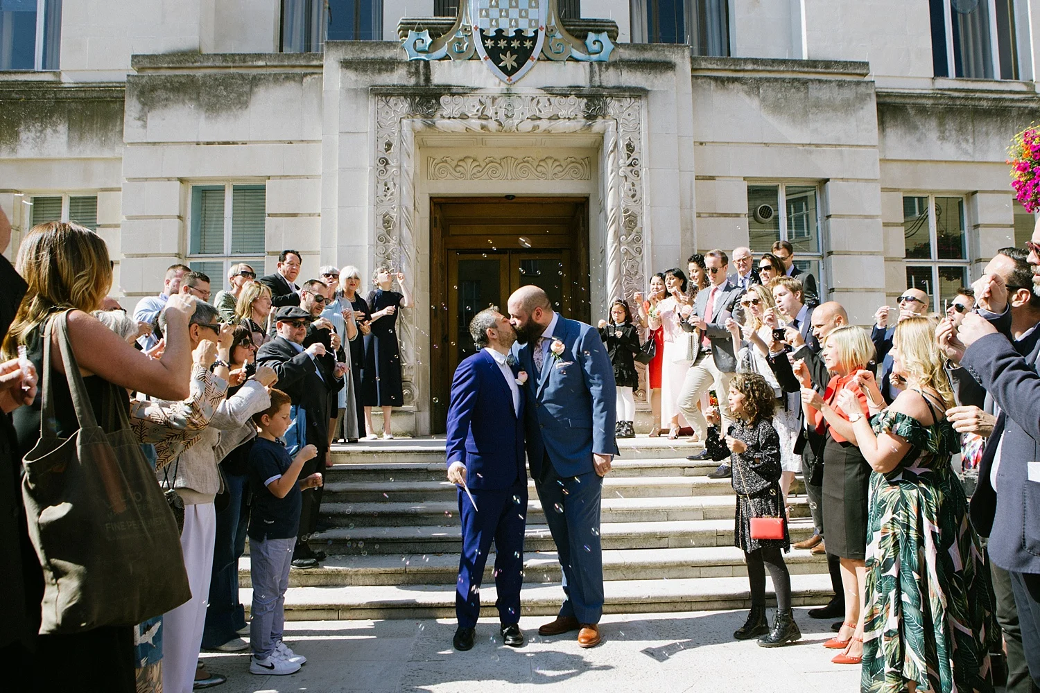 Wedding Photography at Wandsworth Town Hall with a Dixie Queen Thames River Boat