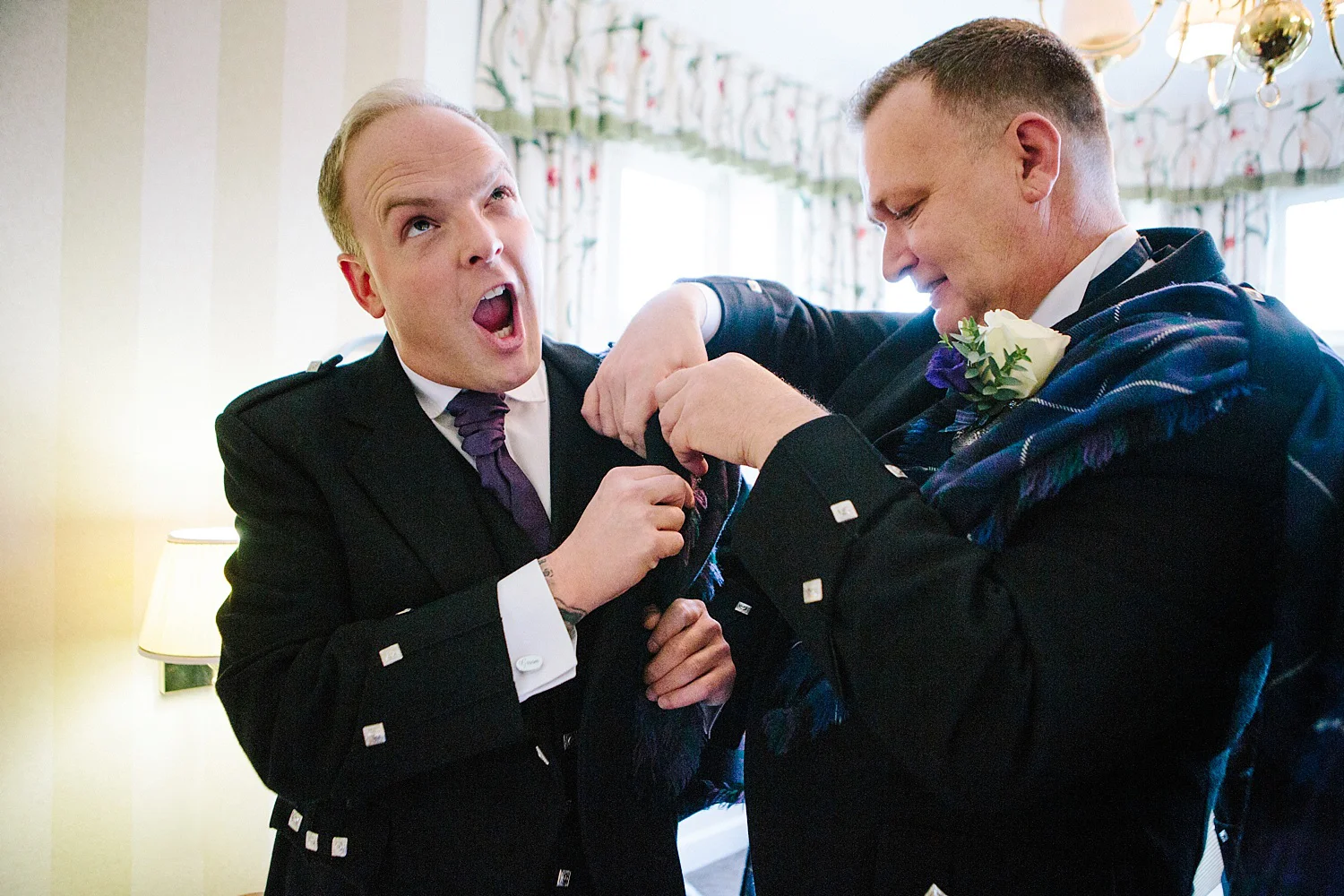 New Years Eve Selsdon Park Hotel Wedding with Two Grooms and Fireworks