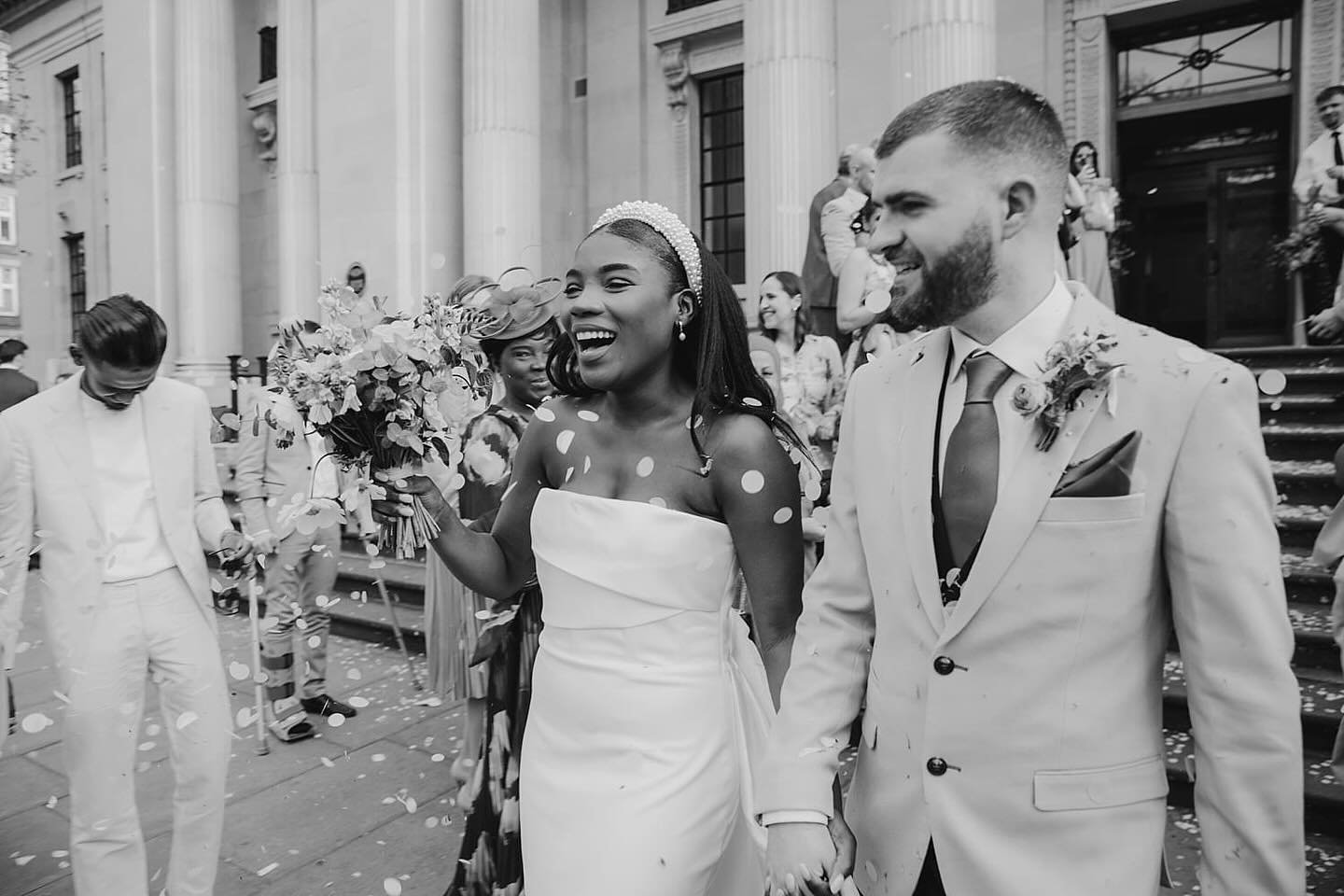 Marine &amp; Robert married at The Old Marylebone Town Hall in London.

venue @adaytorememberlondon 
reception @manicomio.city 

#wedding #londonwedding #londonweddingphotographer #citywedding #coolbride #bridestyle #modernwedding #weddingdress #wedd