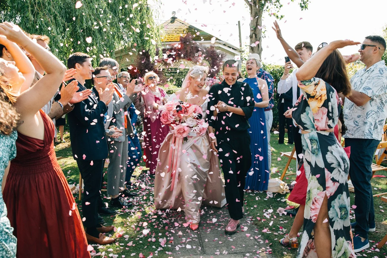 A Joyful Outdoor Wedding in Whitstable: Celebrating Love is Love
