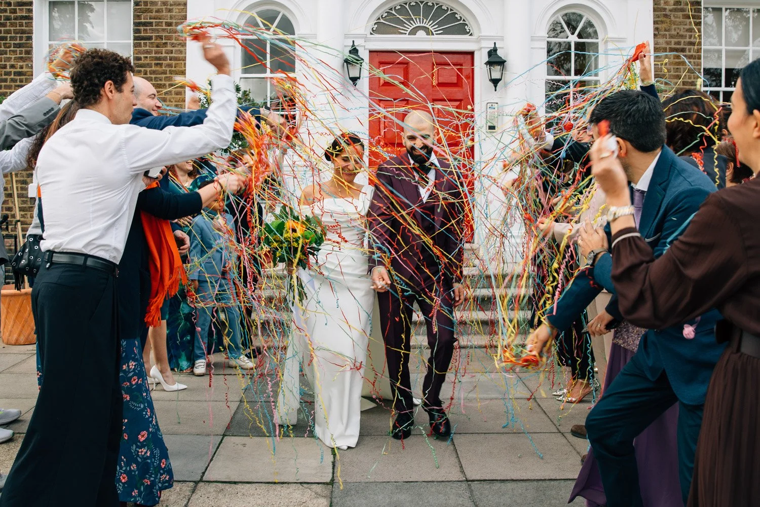 Wedding celebration at Linden House in Hammersmith beside the River Thames