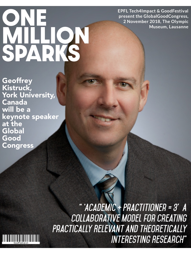      

 
   Geoffrey Kistruck is the Director of the Social Innovation Research Lab, whose purpose is to bridge the gap between academia and the development community. He observed that academics are focused on publishing in top academic journals - wh