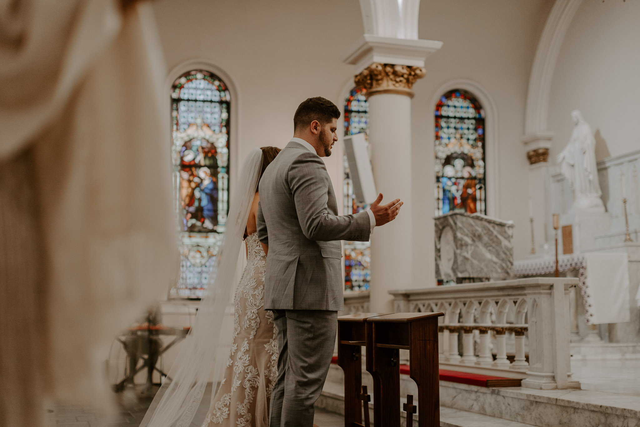 Catholic Houston Texas Flare Wedding Bell Tower-7775.jpg