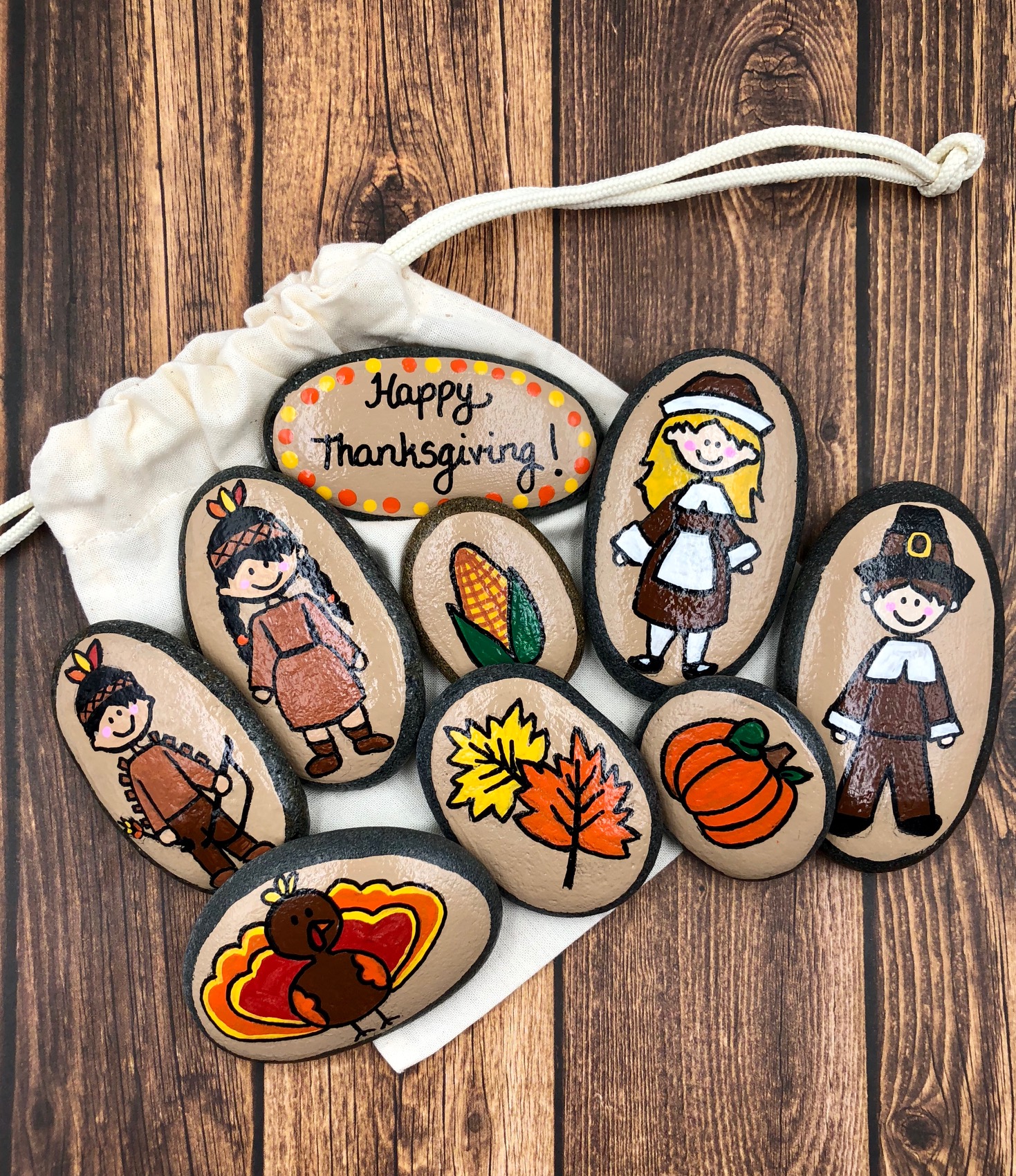 Thanksgiving Story Stones