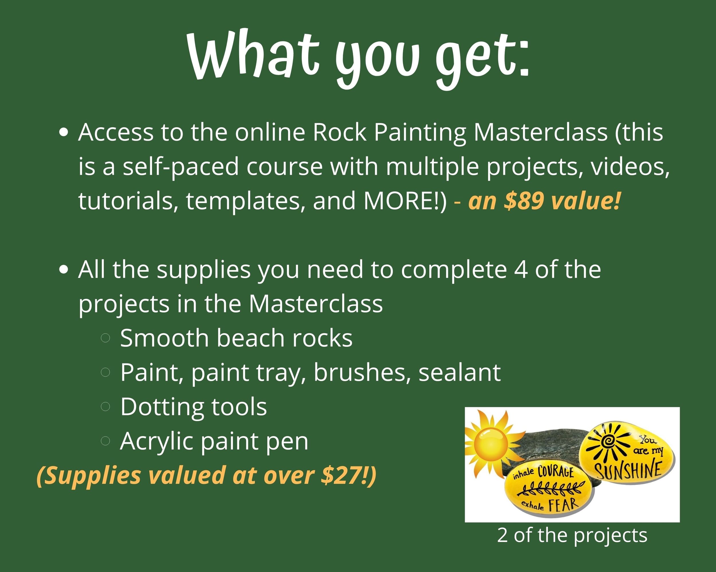 My favorite supplies for rock painting